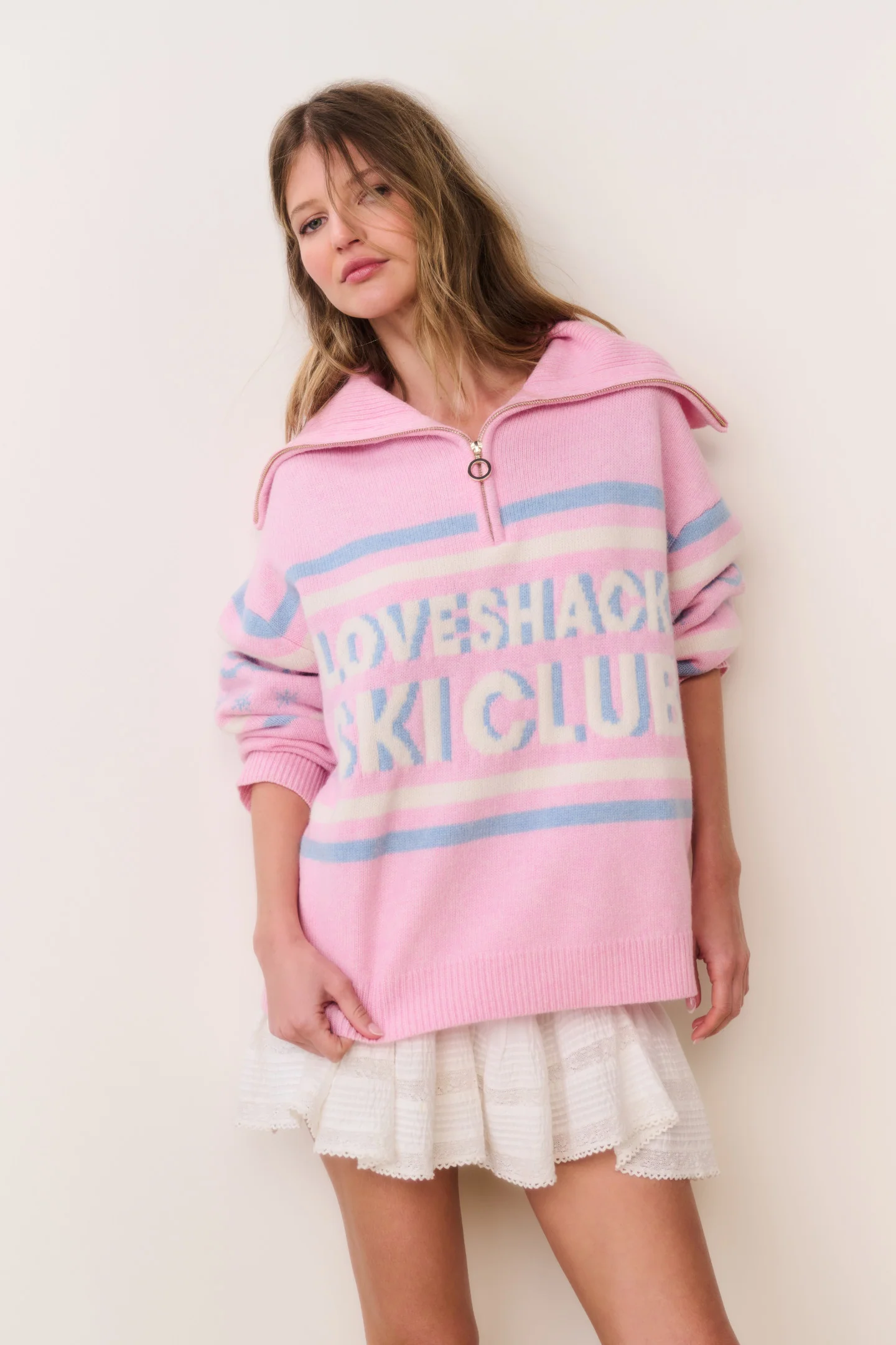 Mitsy Wool Ski Club Sweater