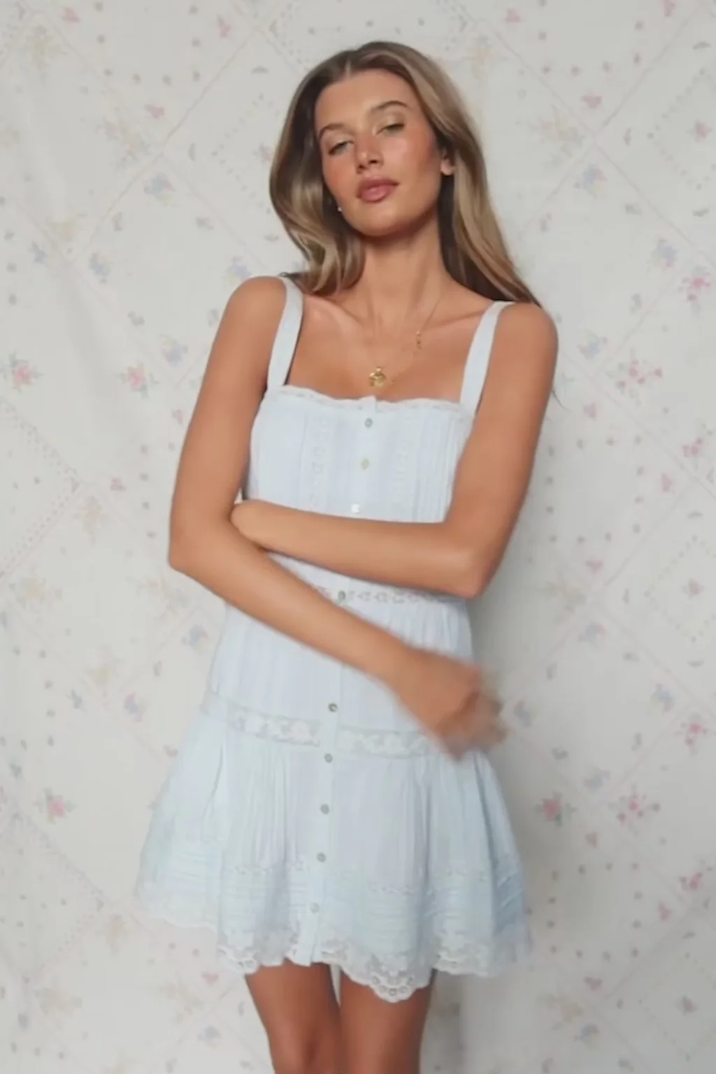 Vestido Mini de Algodão Charlize