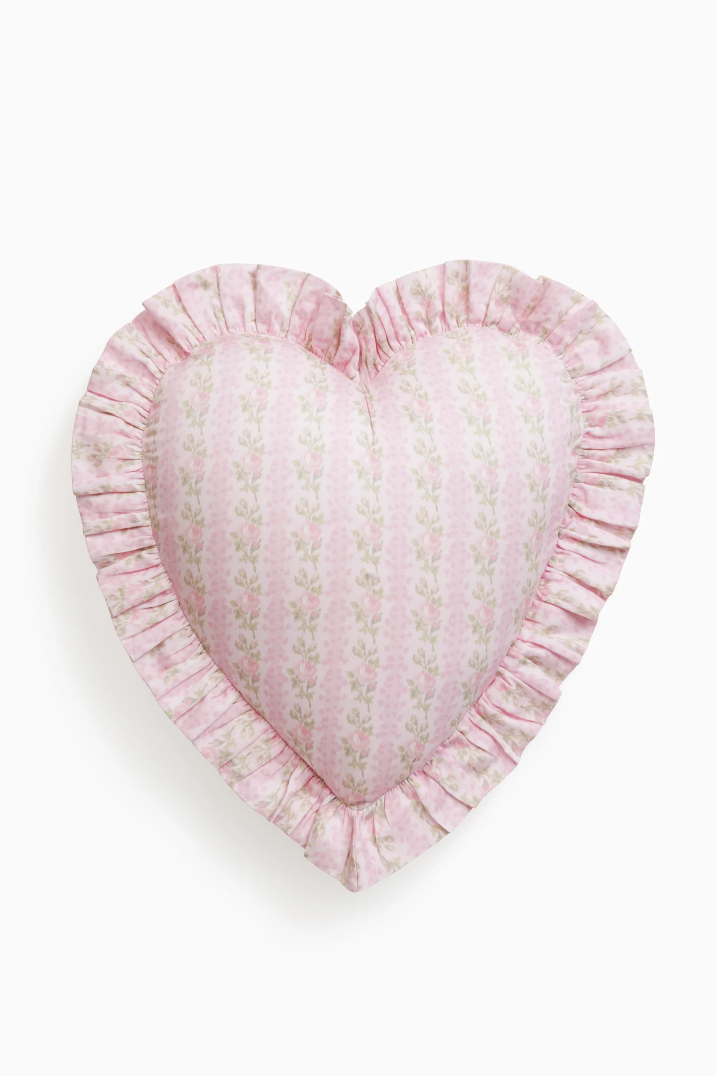 Travesseiro de Coração com Ruffles Forever In Love
