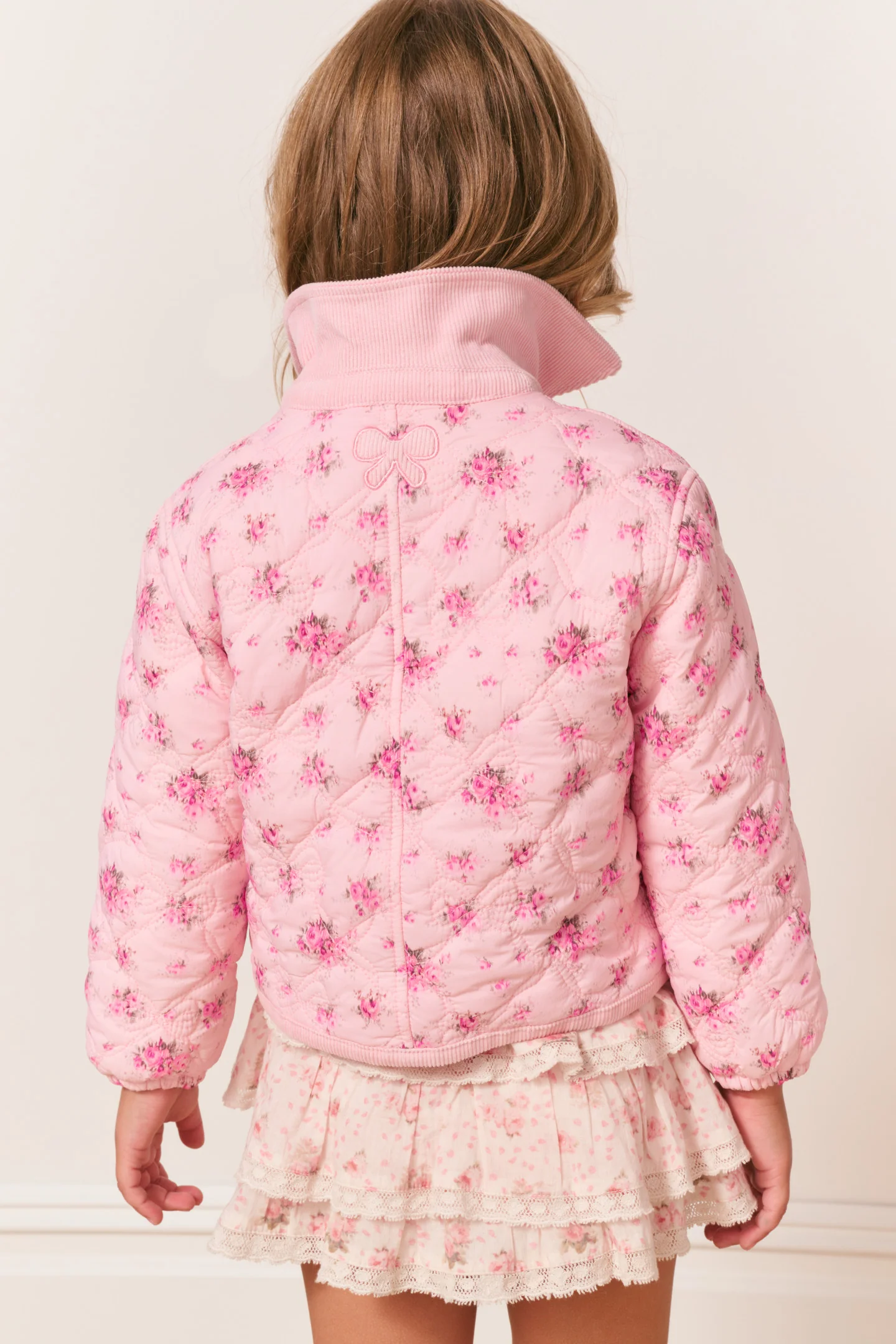 Jaqueta Estampada Floral Aubrina para Meninas