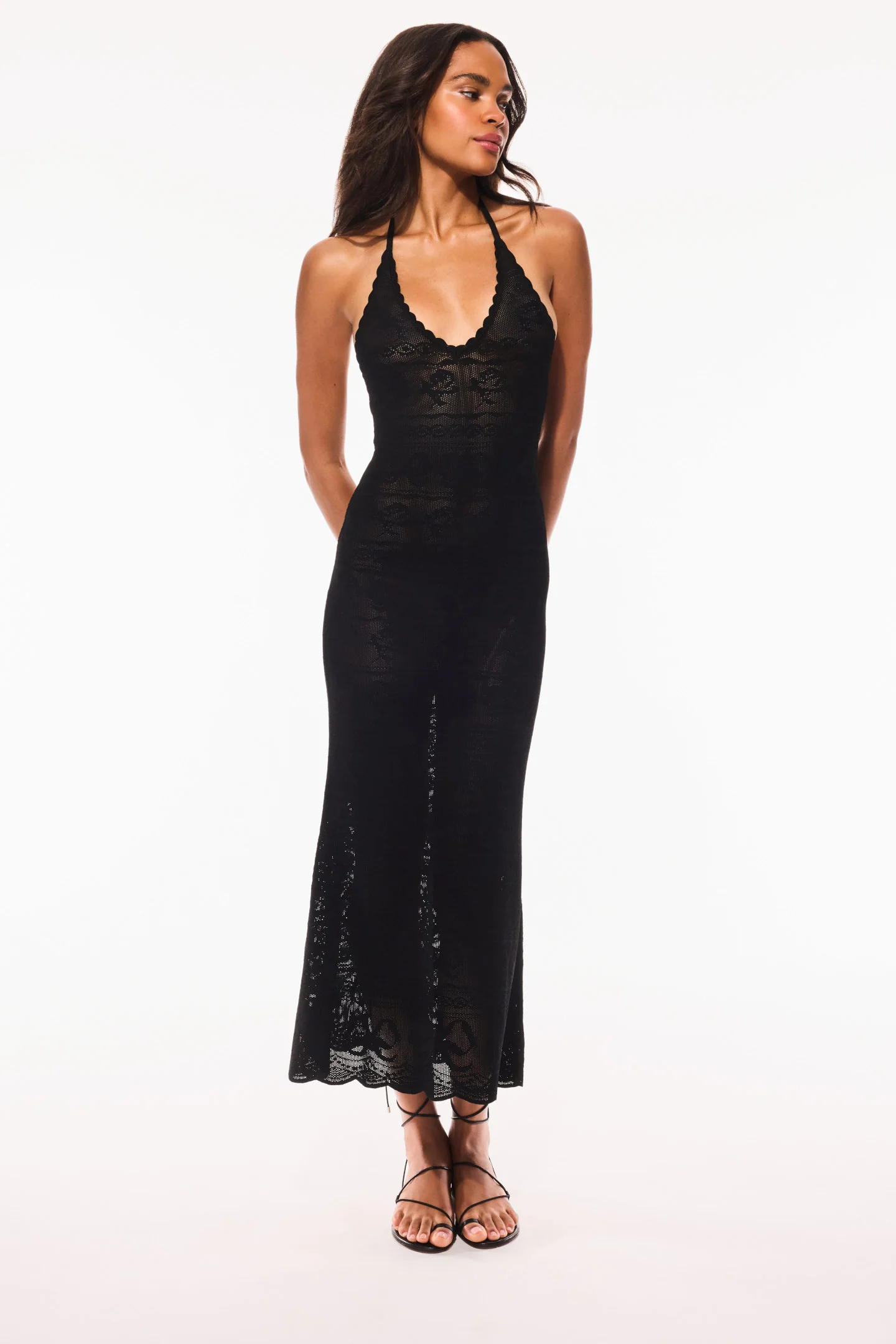 Vestido Longo Cillian Pointelle