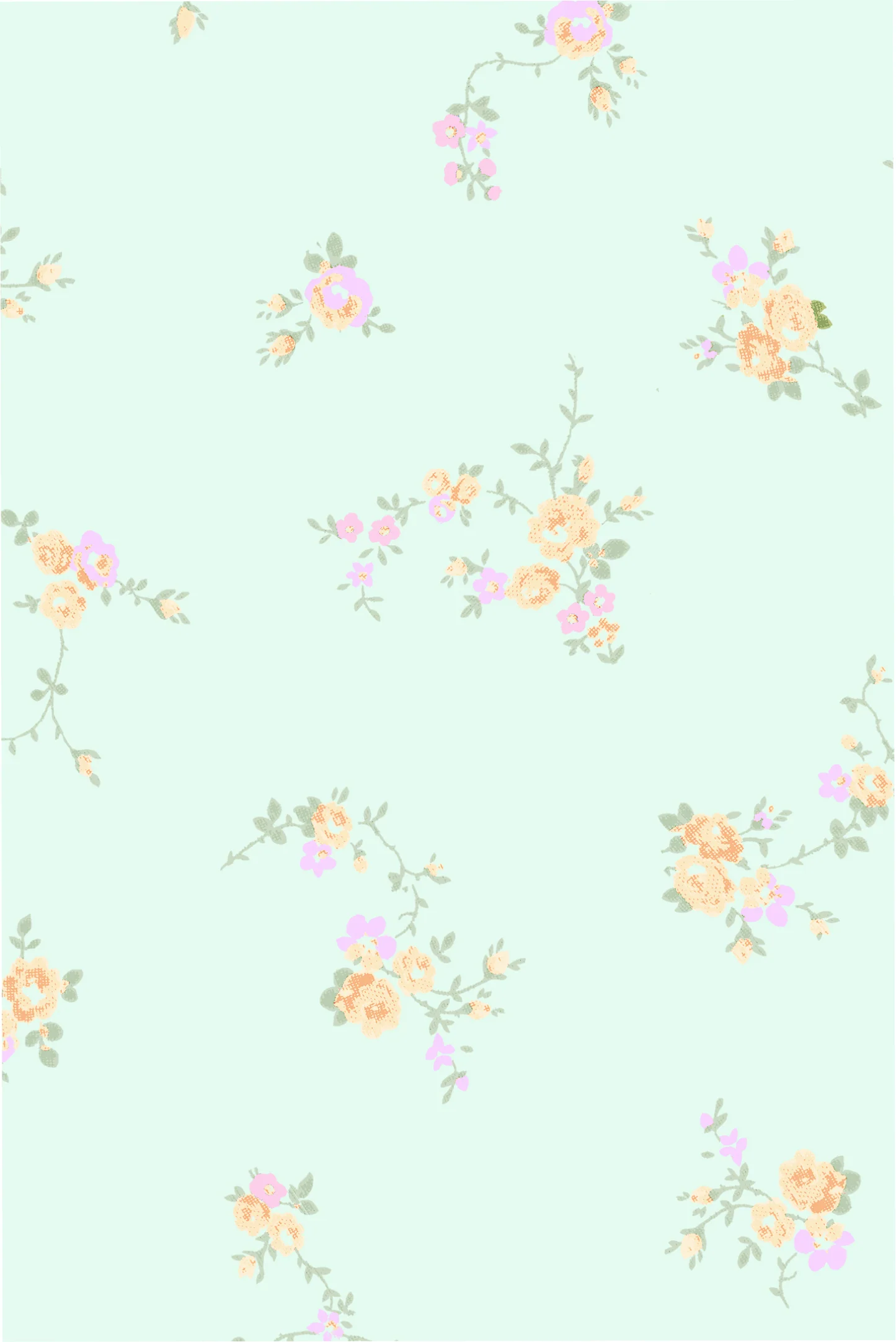 Mini Saia com Ruffles Florais Ditsy
