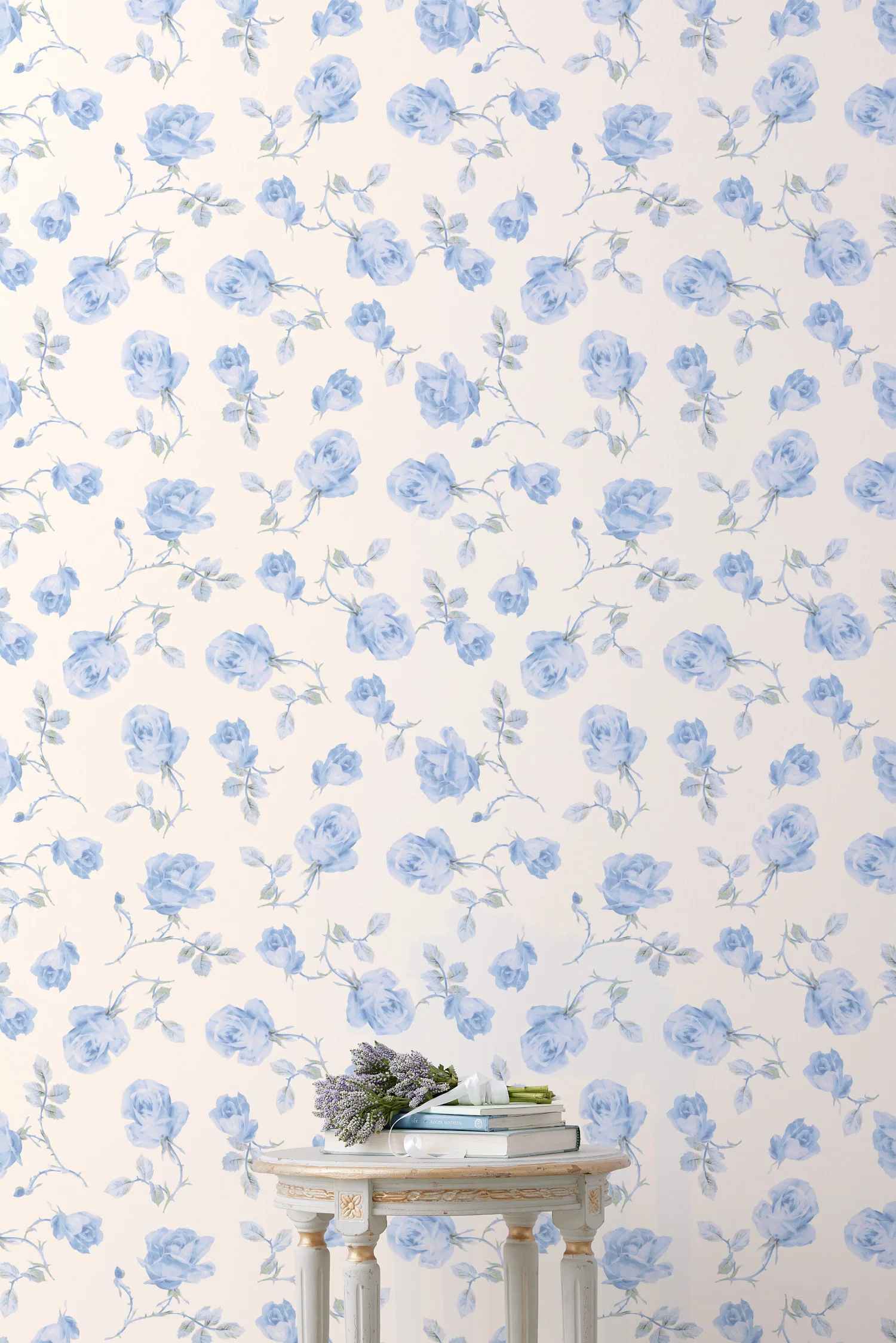 Papel de Parede Padrão Rosa French Blue