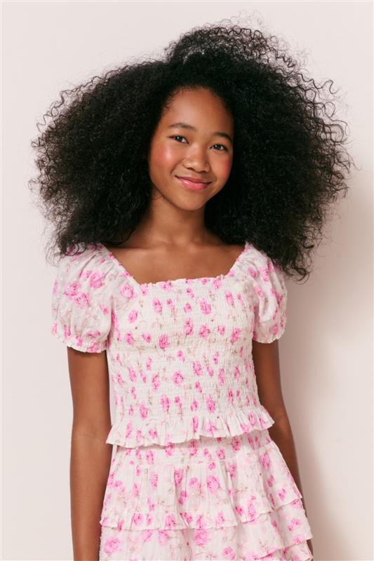 Top Estampado Herança Fabielle para Meninas