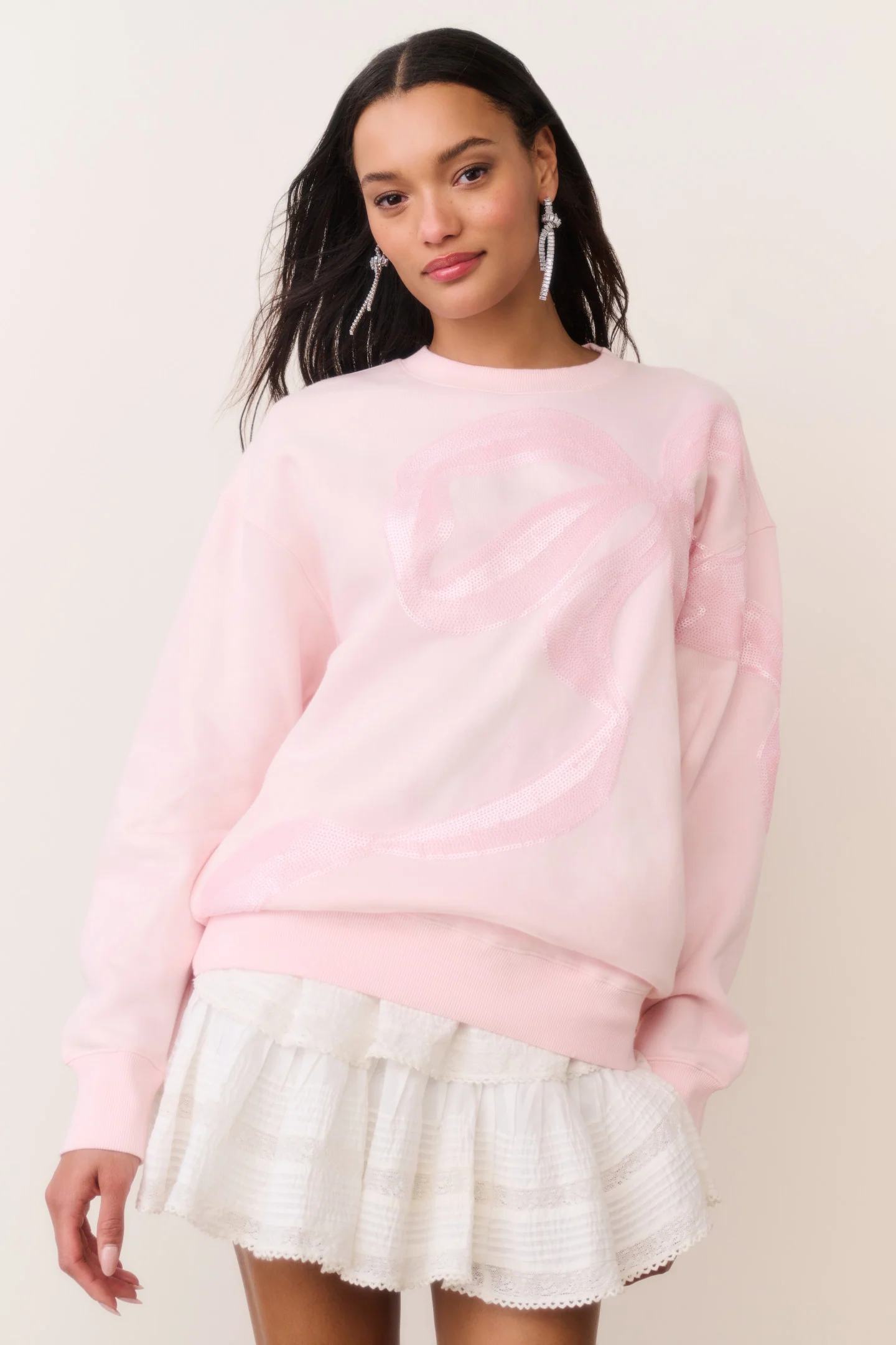 Pulo de Fleece com Laço de Strass Palo