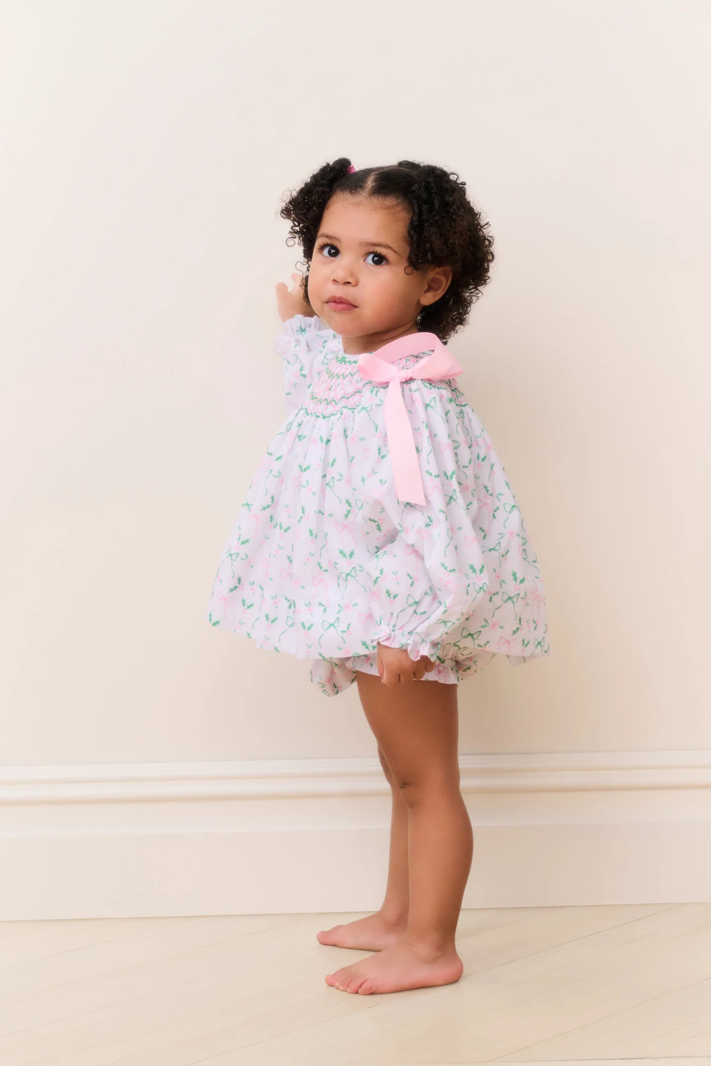 Conjunto de Bebê Smocked de Férias Cecil & Lou