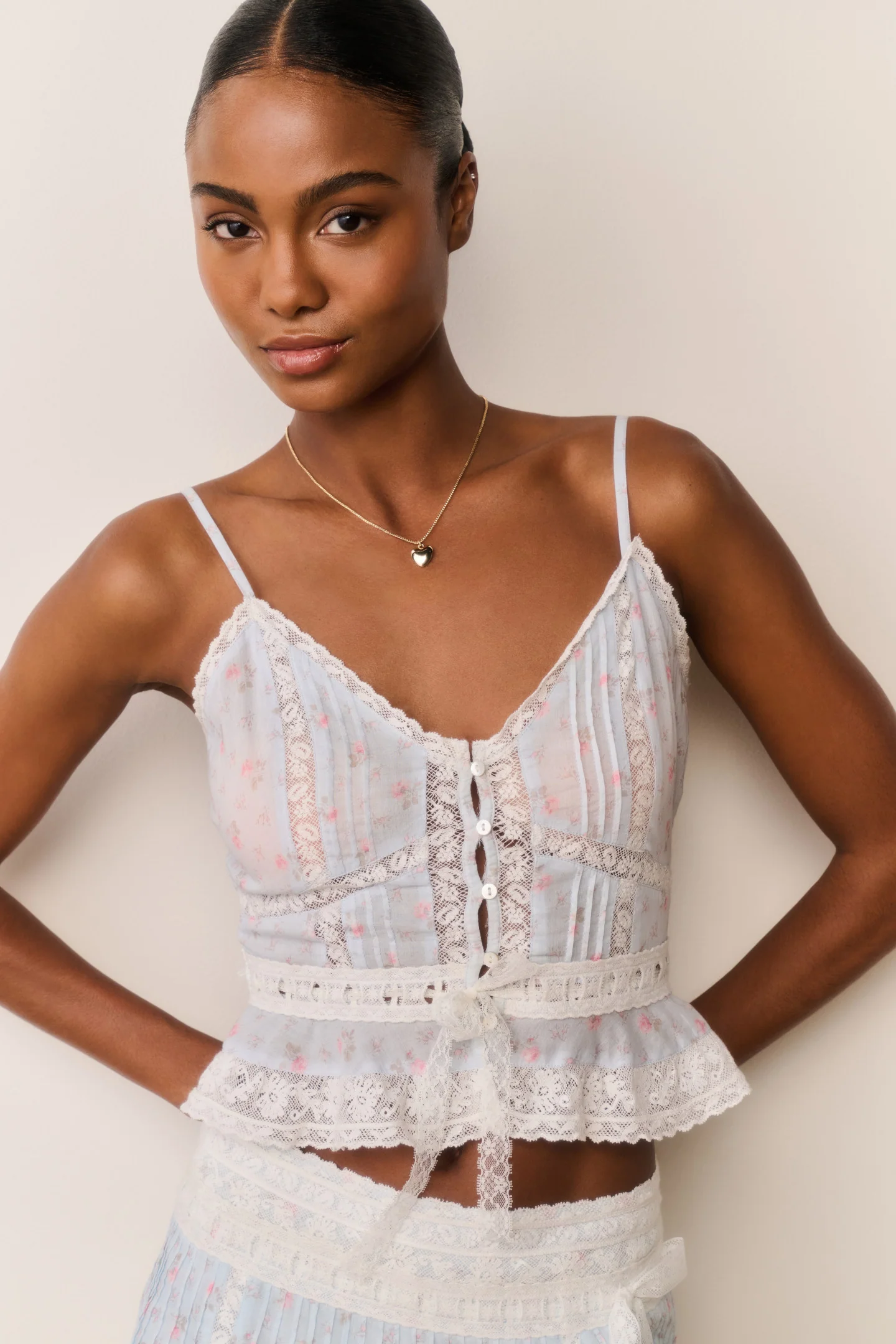 Camisola Avra de Algodão com Estampa Floral