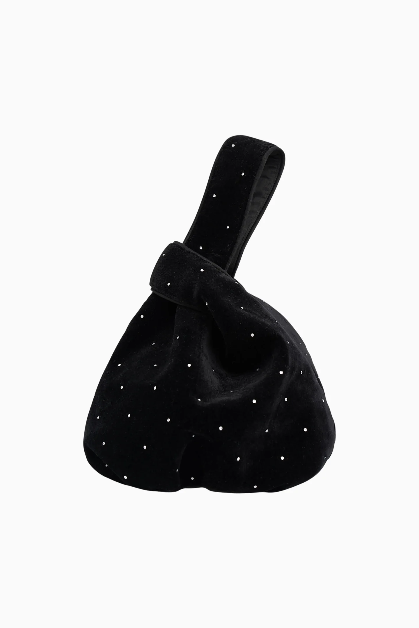 Bolsa de Veludo com Detalhes Aino
