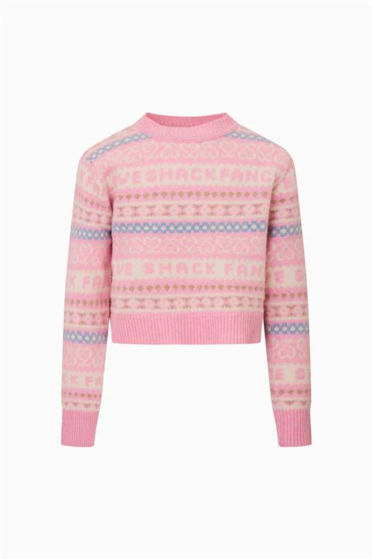Moletom Fair Isle de Lã Calina para Meninas