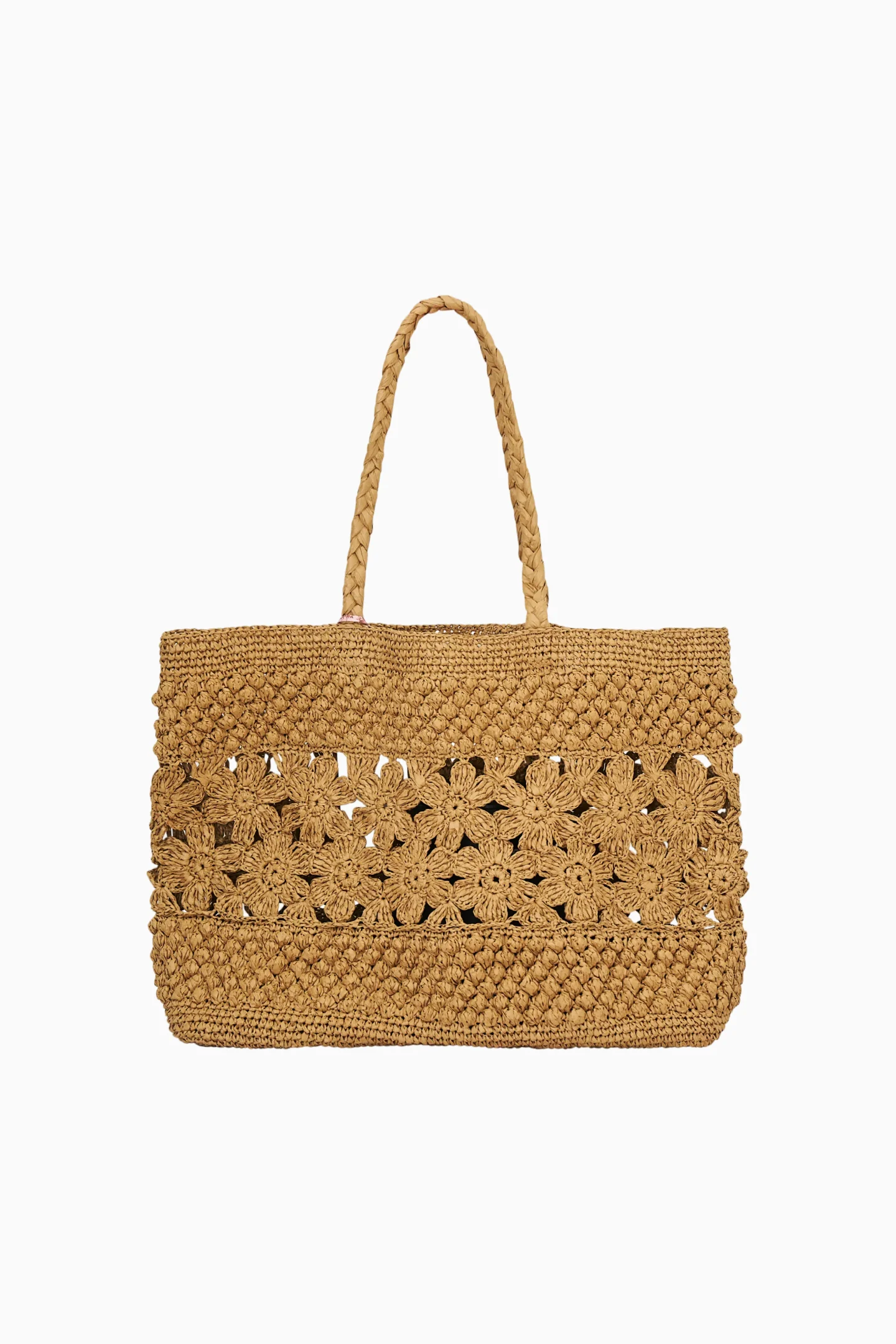Bolsa de Palha com Estampa Floral Sharlo