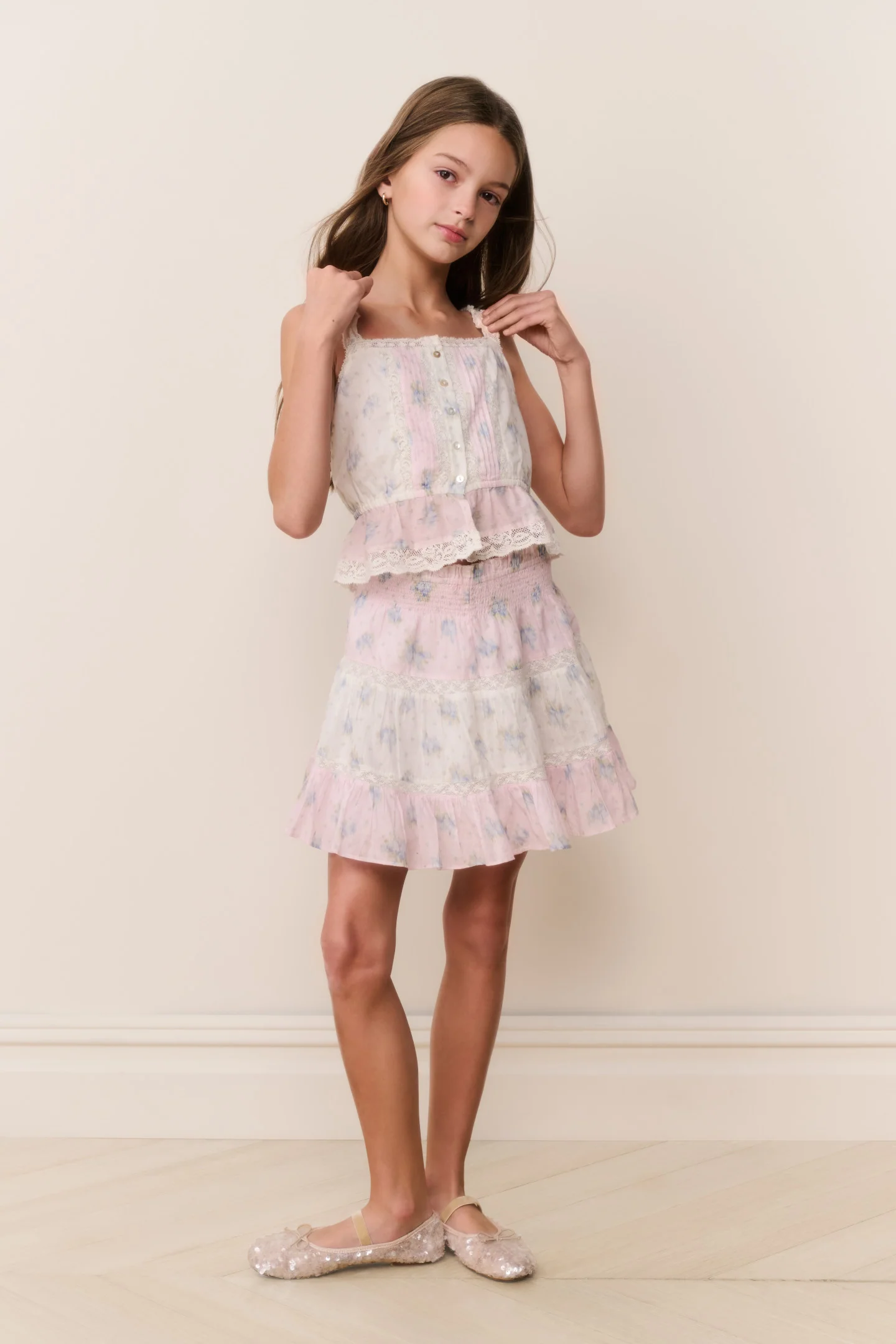 Top Estampado Misturado Tween Jessamine