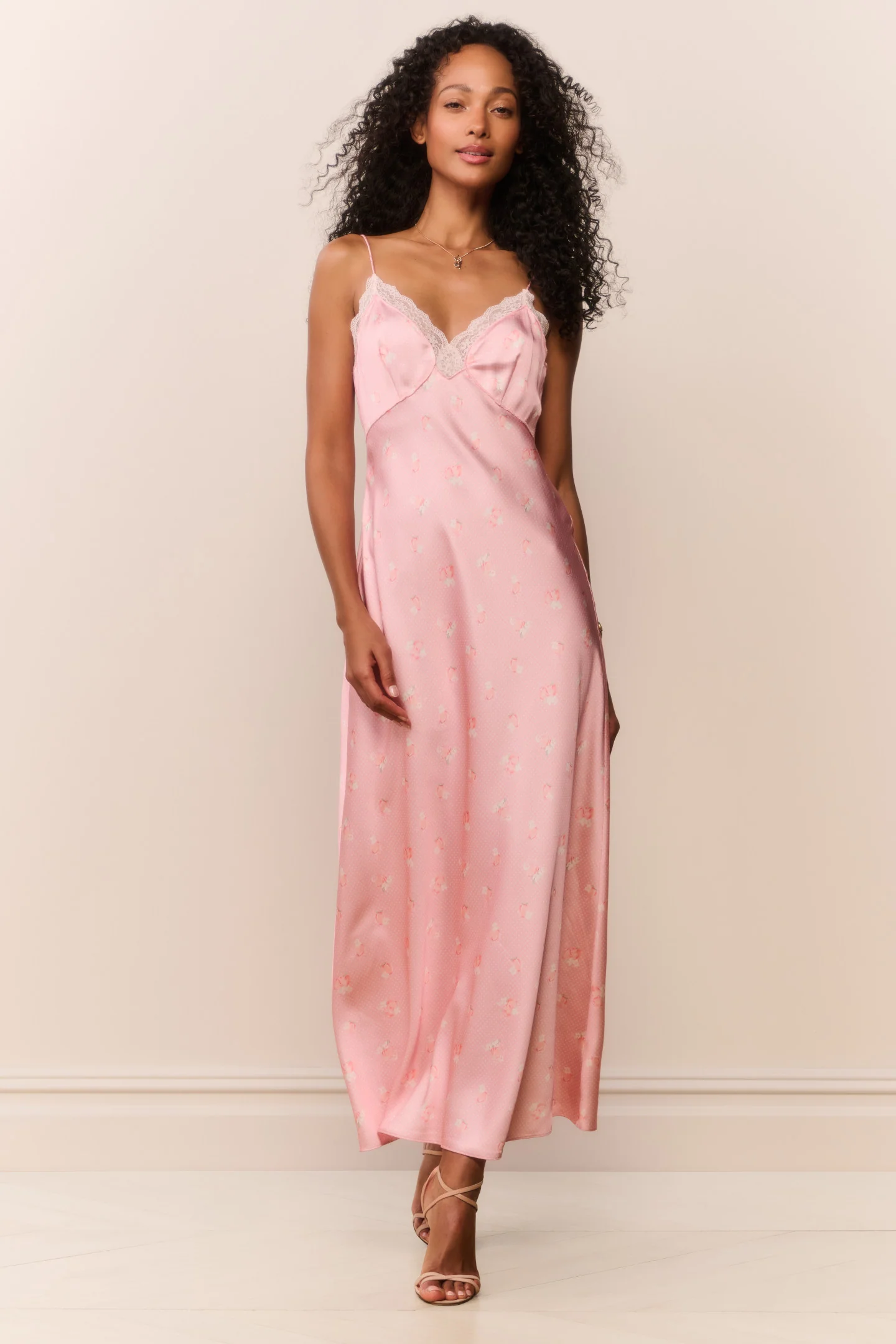 Vestido Maxi Manuela com Bola de Pêssego