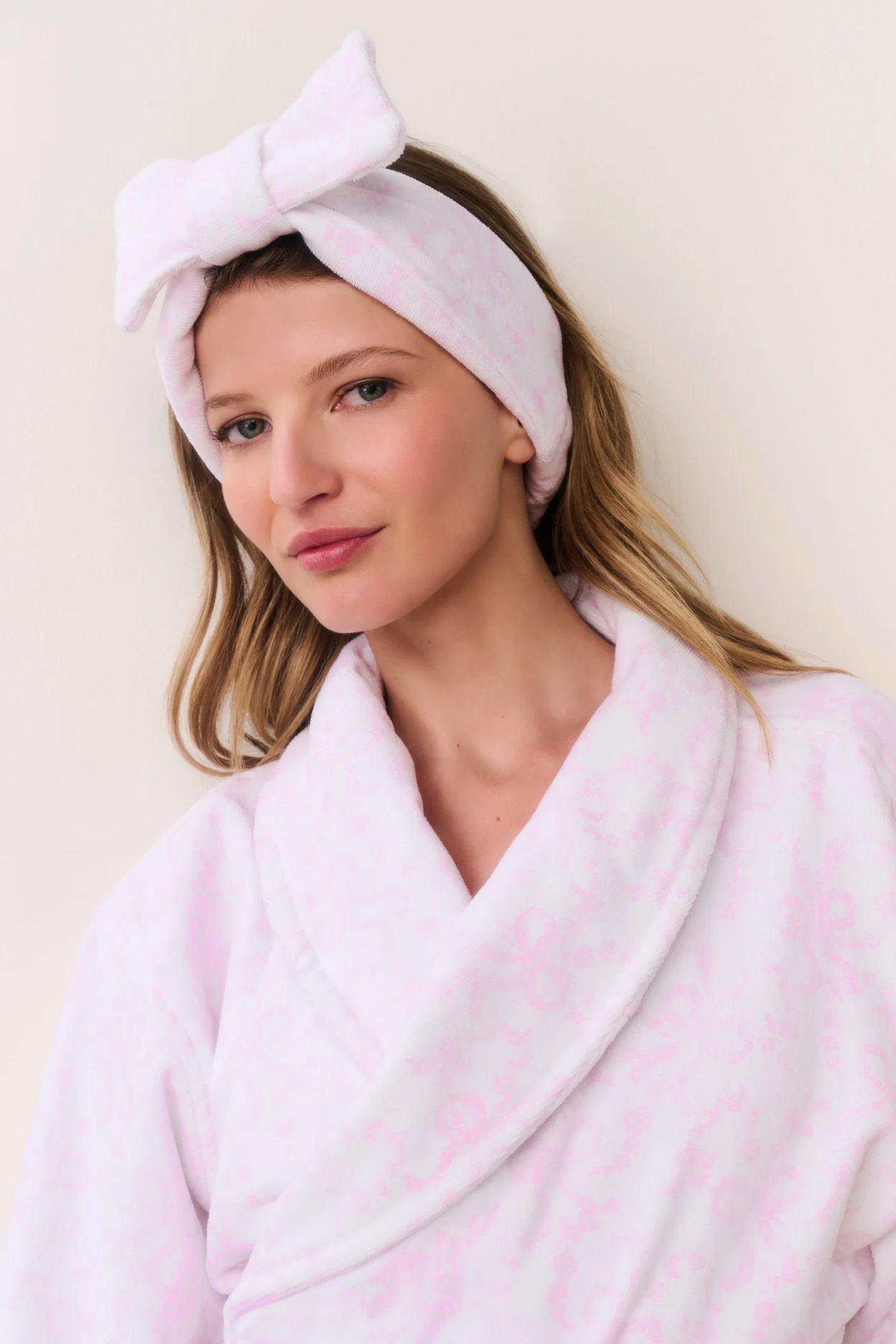 Faixa para o Rosto com Estampa de Arco para Limpeza Facial