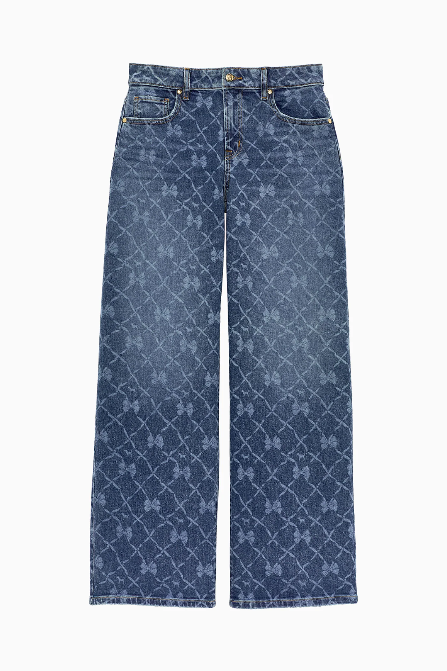 PINK x LoveShackFancy Calças de Denim Baggy