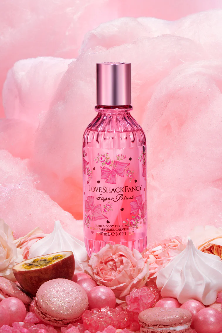 Perfume para Cabelo e Corpo Sugar Blush com Baunilha e Maracujá