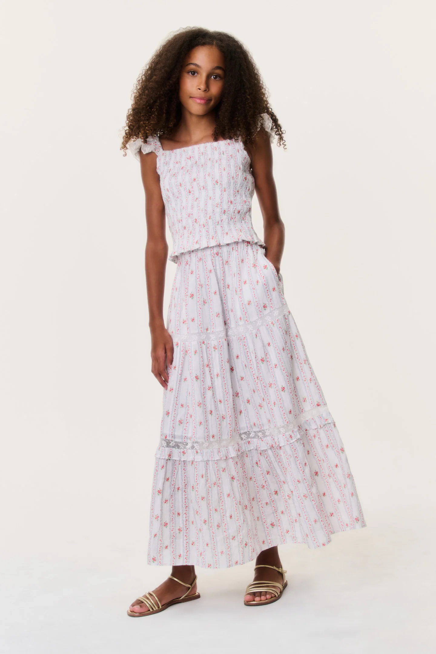 Saia Colina Stripe Cherry para Teen