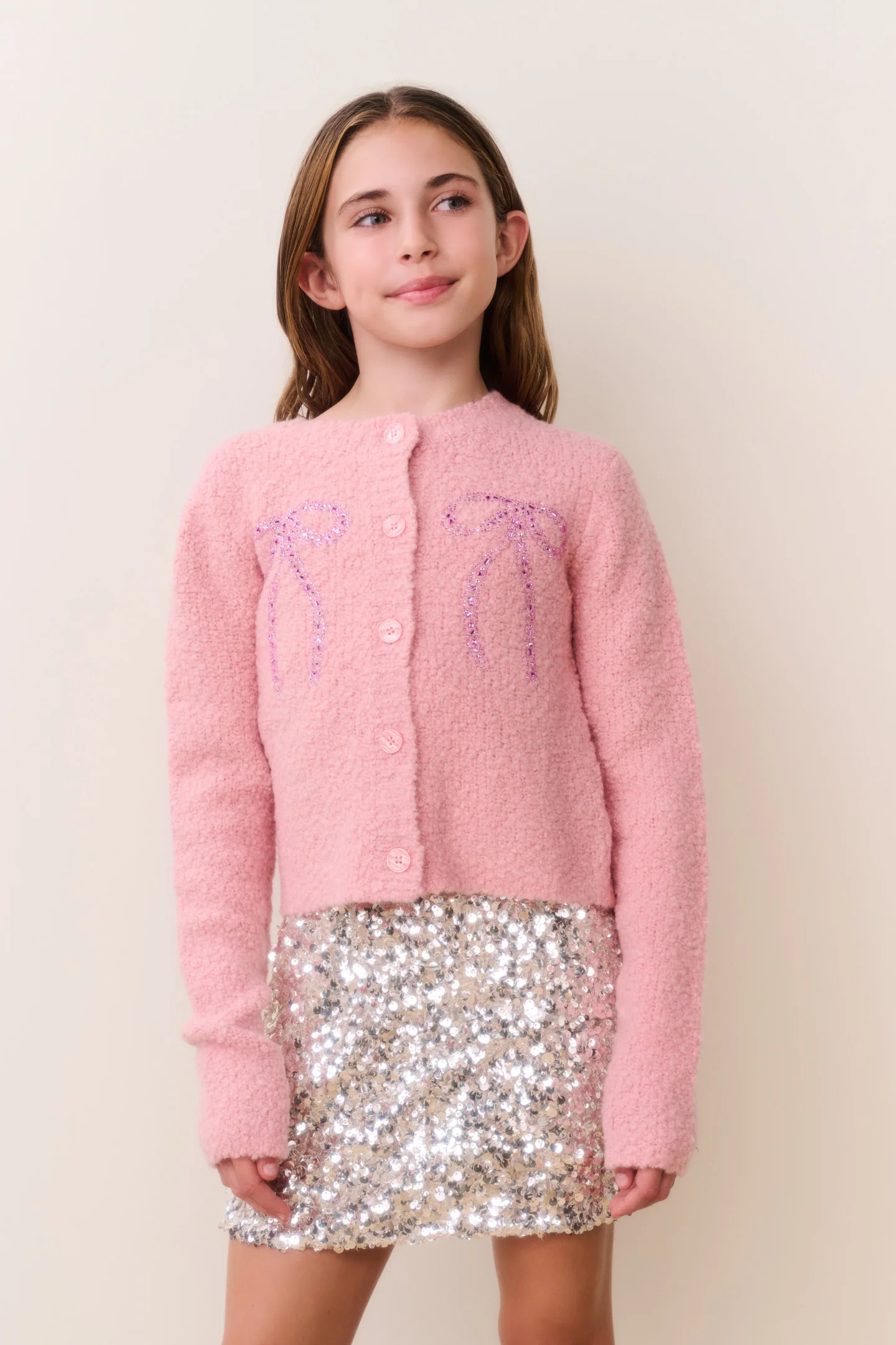Cardigã Tween Journelle com Detalhes
