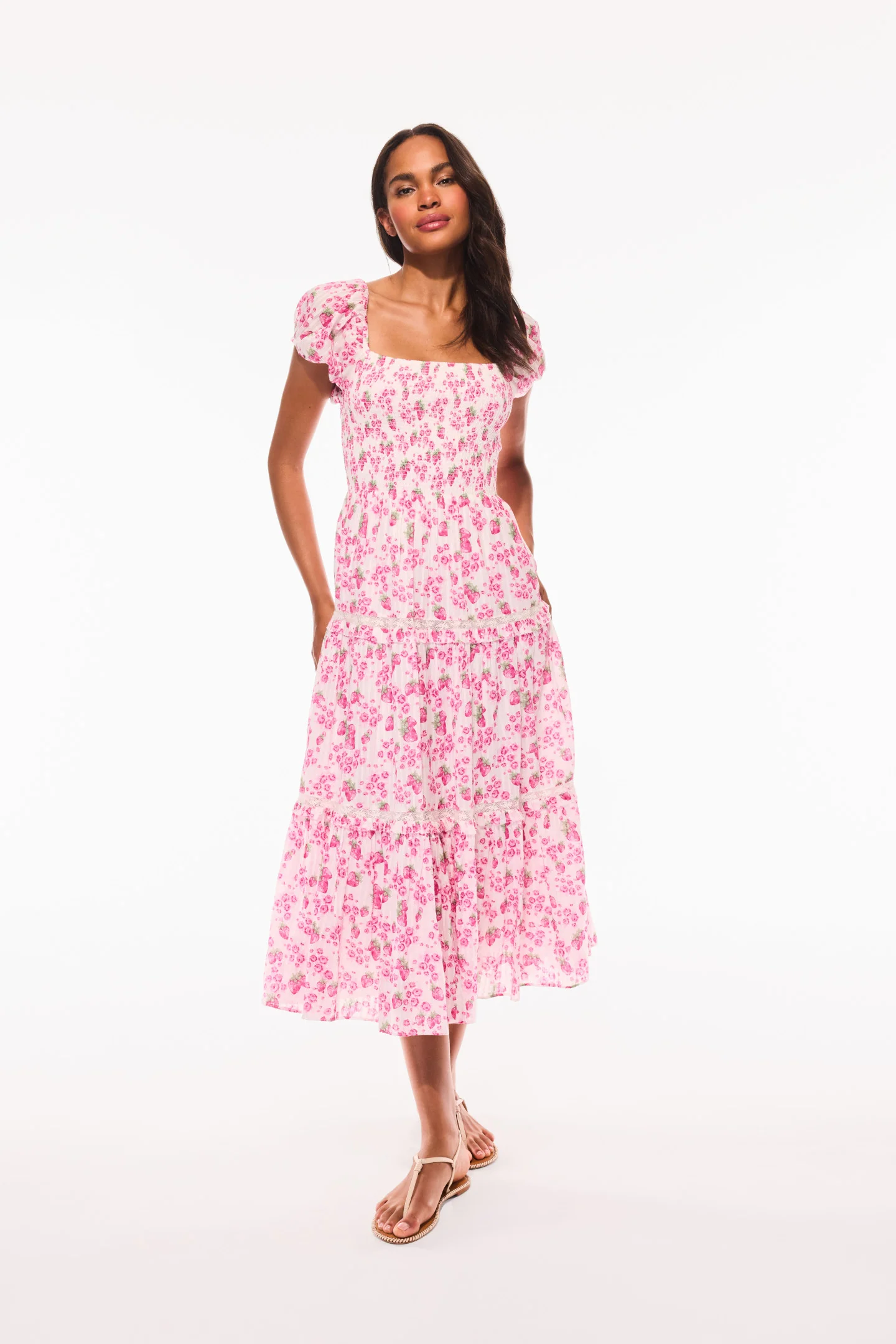 Vestido Midi Estampado Herança de Verão Masie