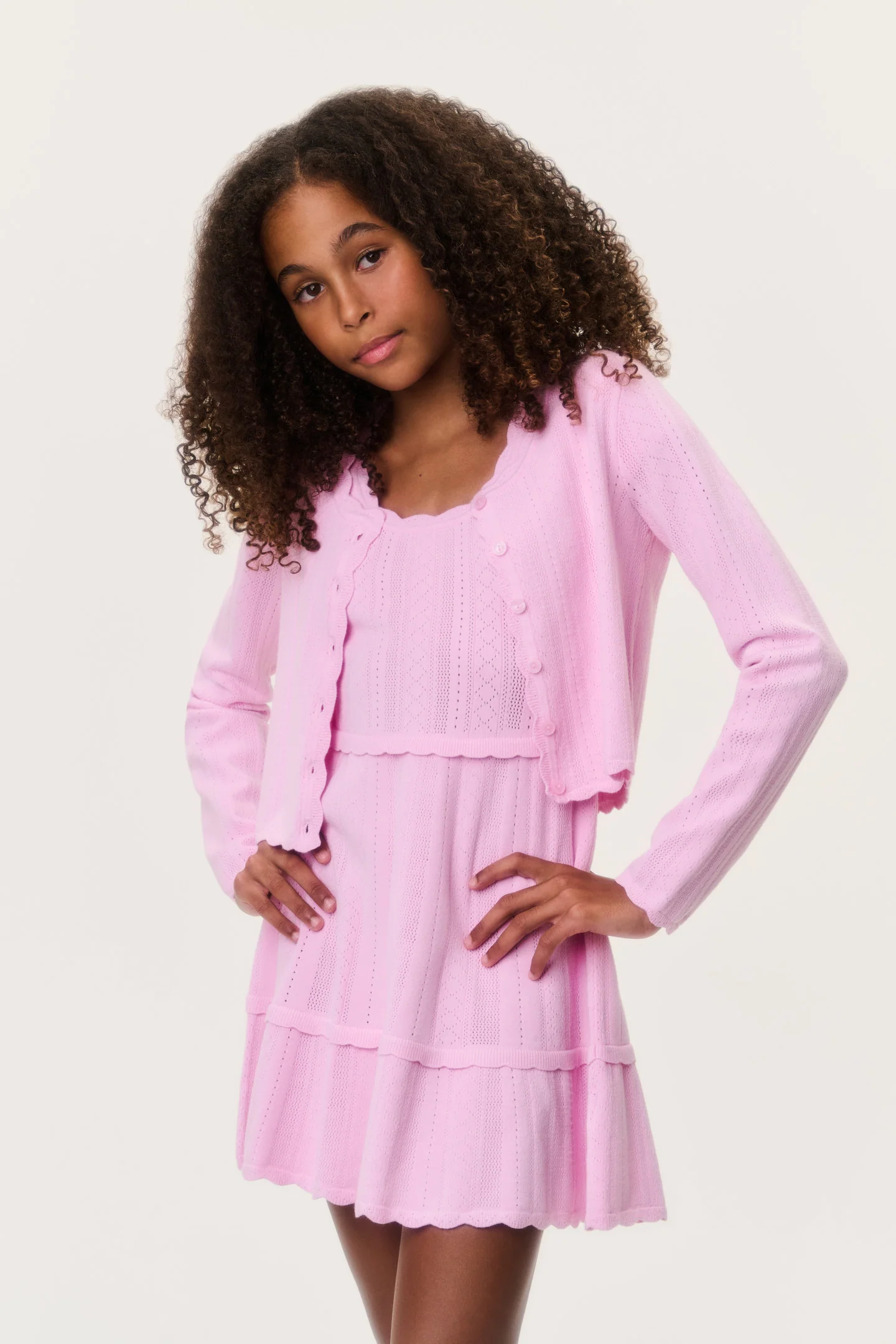 Cardigã Tween Stretch Pointelle Gemna
