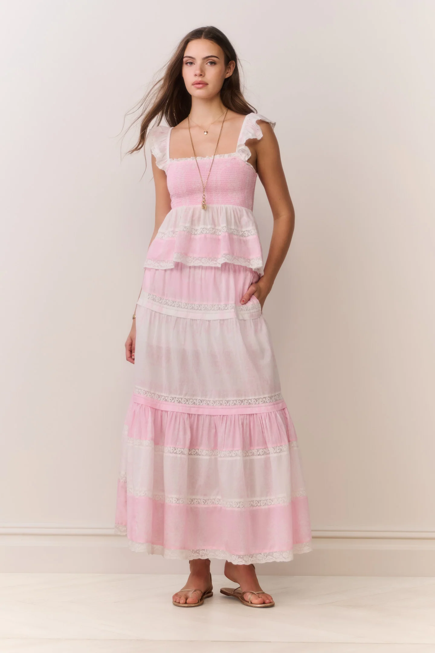 Saia Maxi com Estampa Misturada Phia