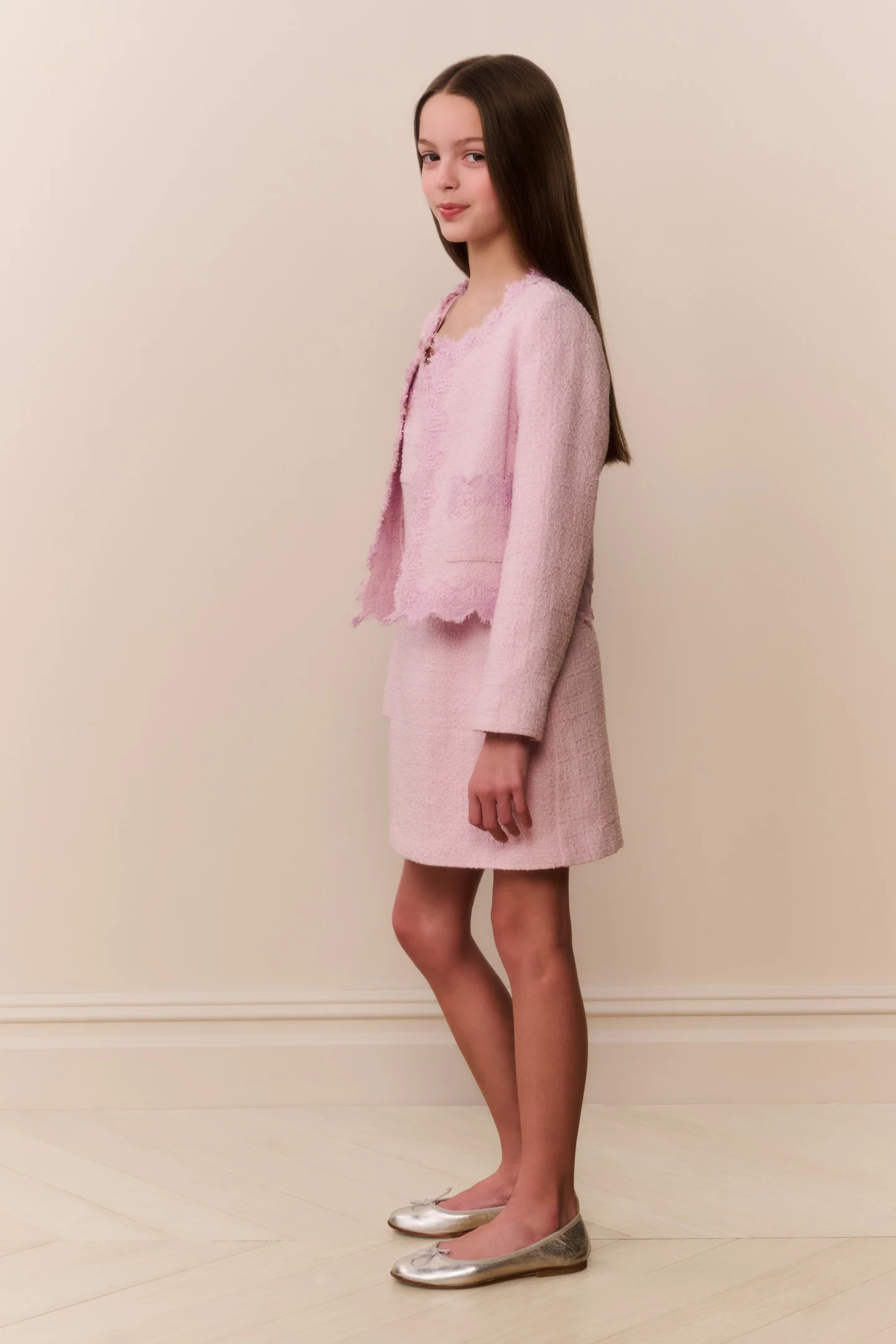 Jaqueta Tween Lace Tweed Erina