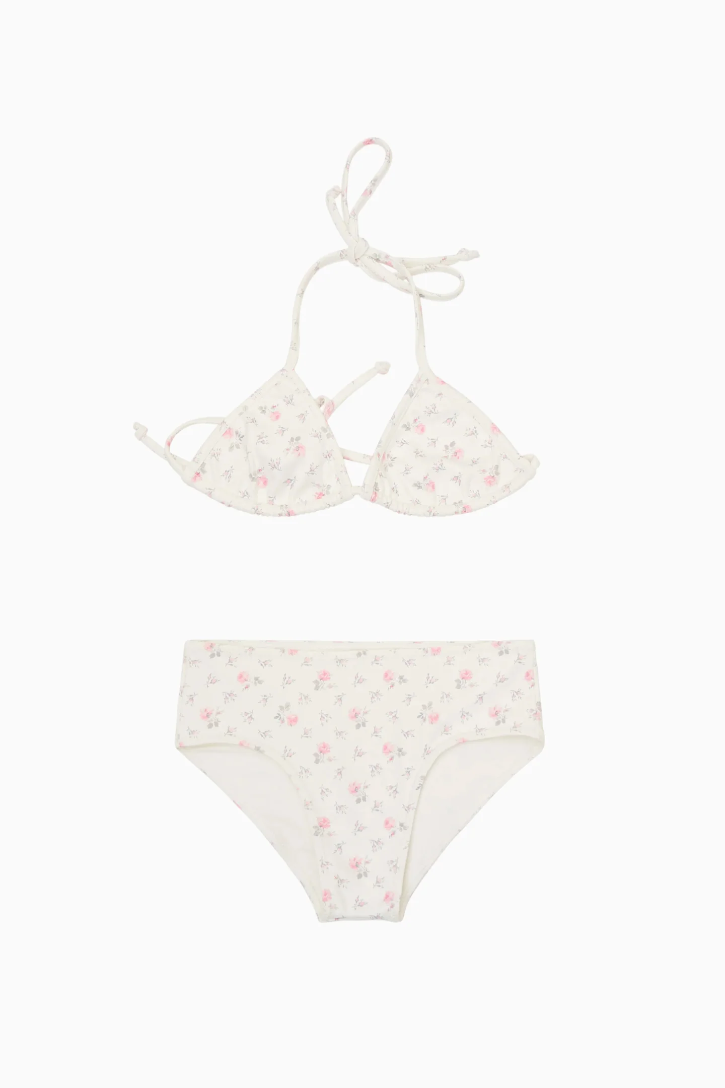 Biquíni Floral Listrado para Meninas Pequenas Finnie