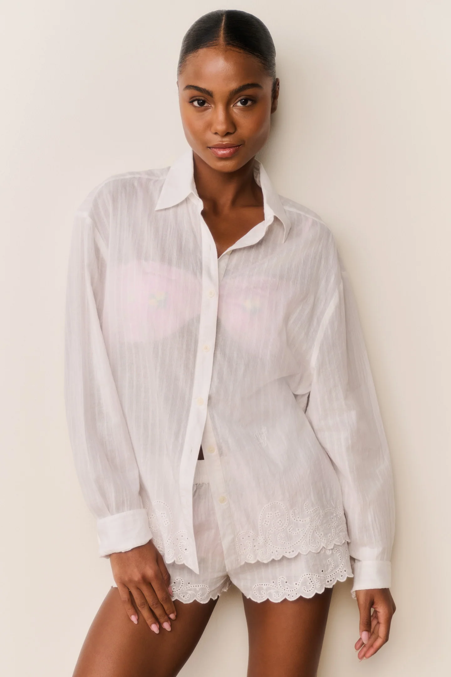 Camisa de Algodão com Bordado Montane