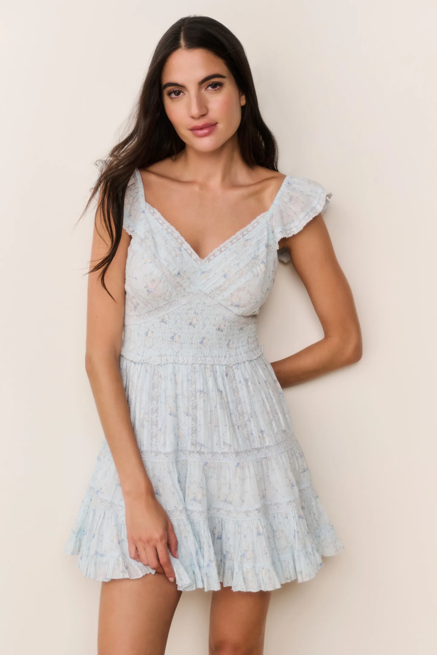 Vestido Mini Estampado Floral Presline