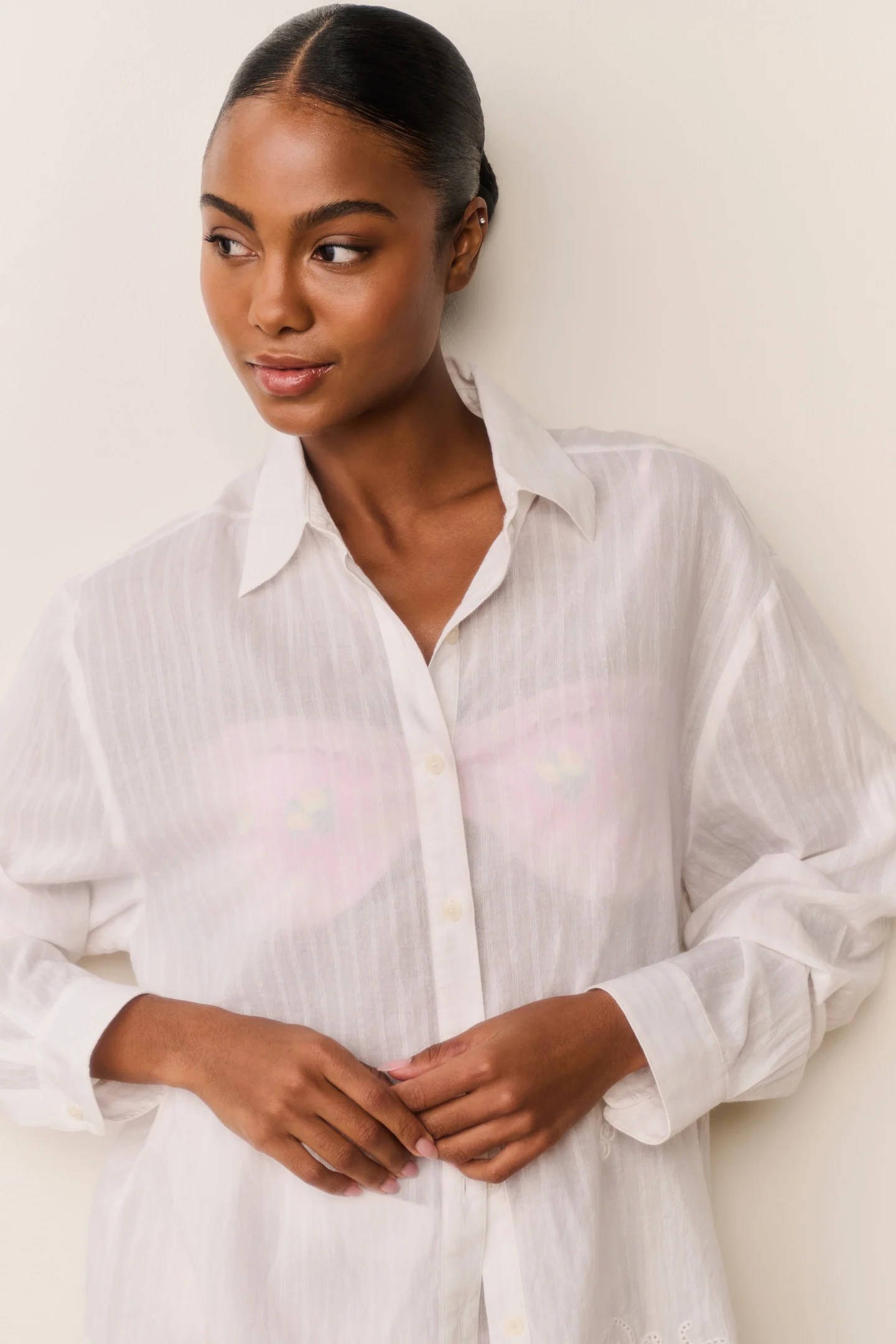 Camisa de Algodão com Bordado Montane