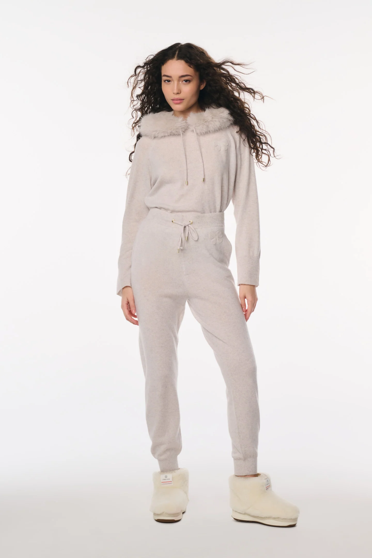 Calças Jogger de Malha de Lã e Caxemira LoveShackFancy x MAX&MOI Bolo