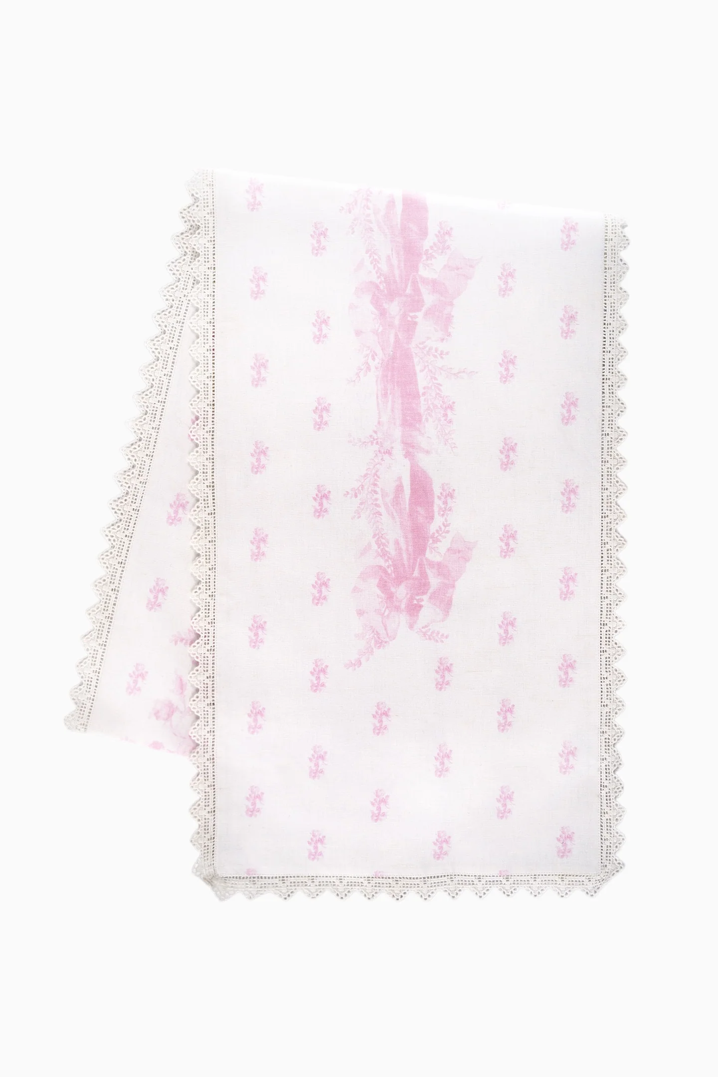 Toalha de Mesa Victoriana Estampada Rosa