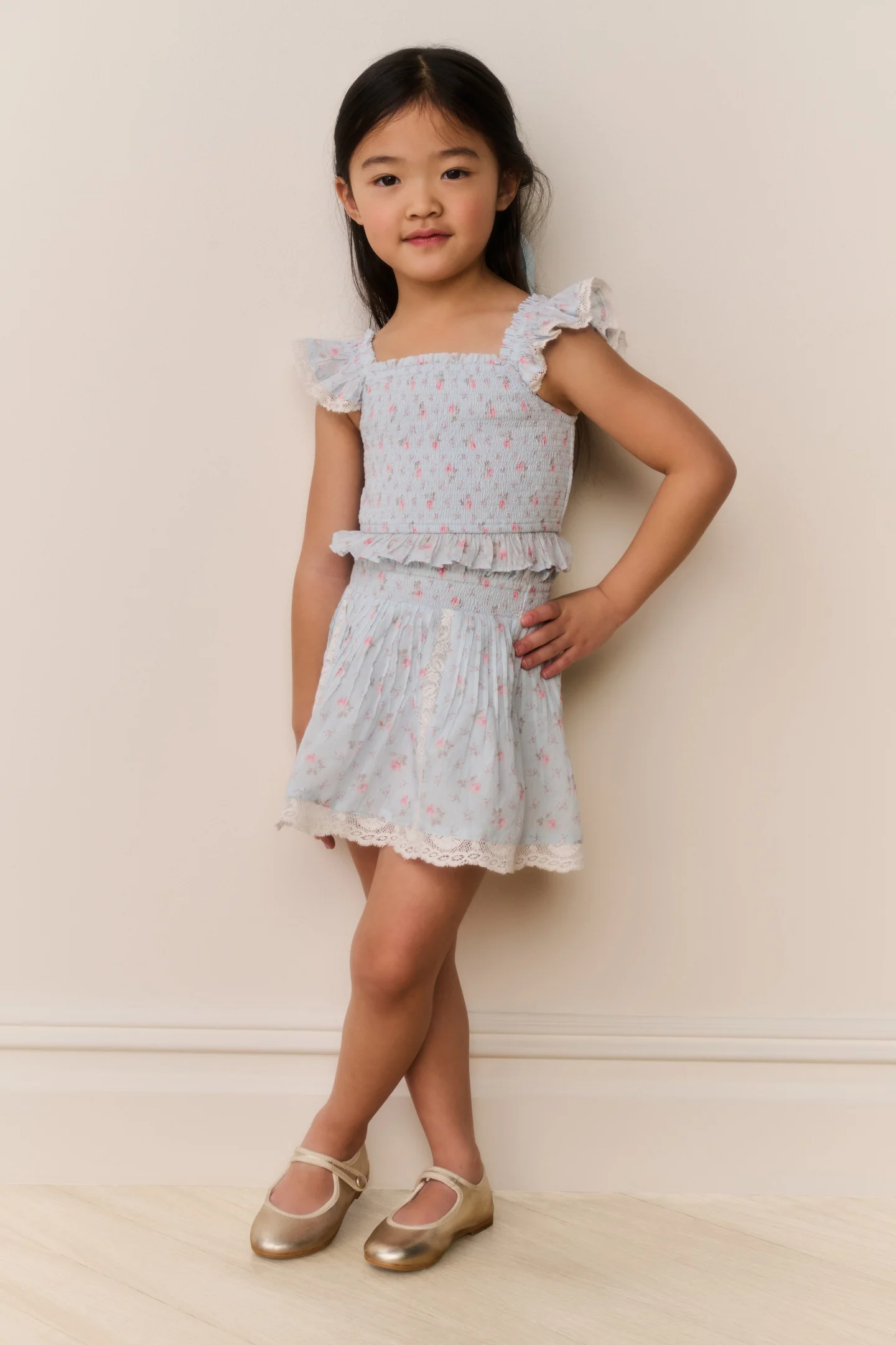 Blusa Floral de Algodão para Meninas Jeanna