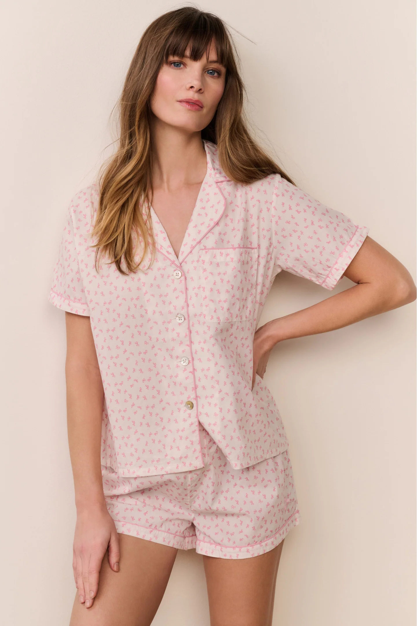 Conjunto de Pijama com Calça Curta Midnight Haze Polo
