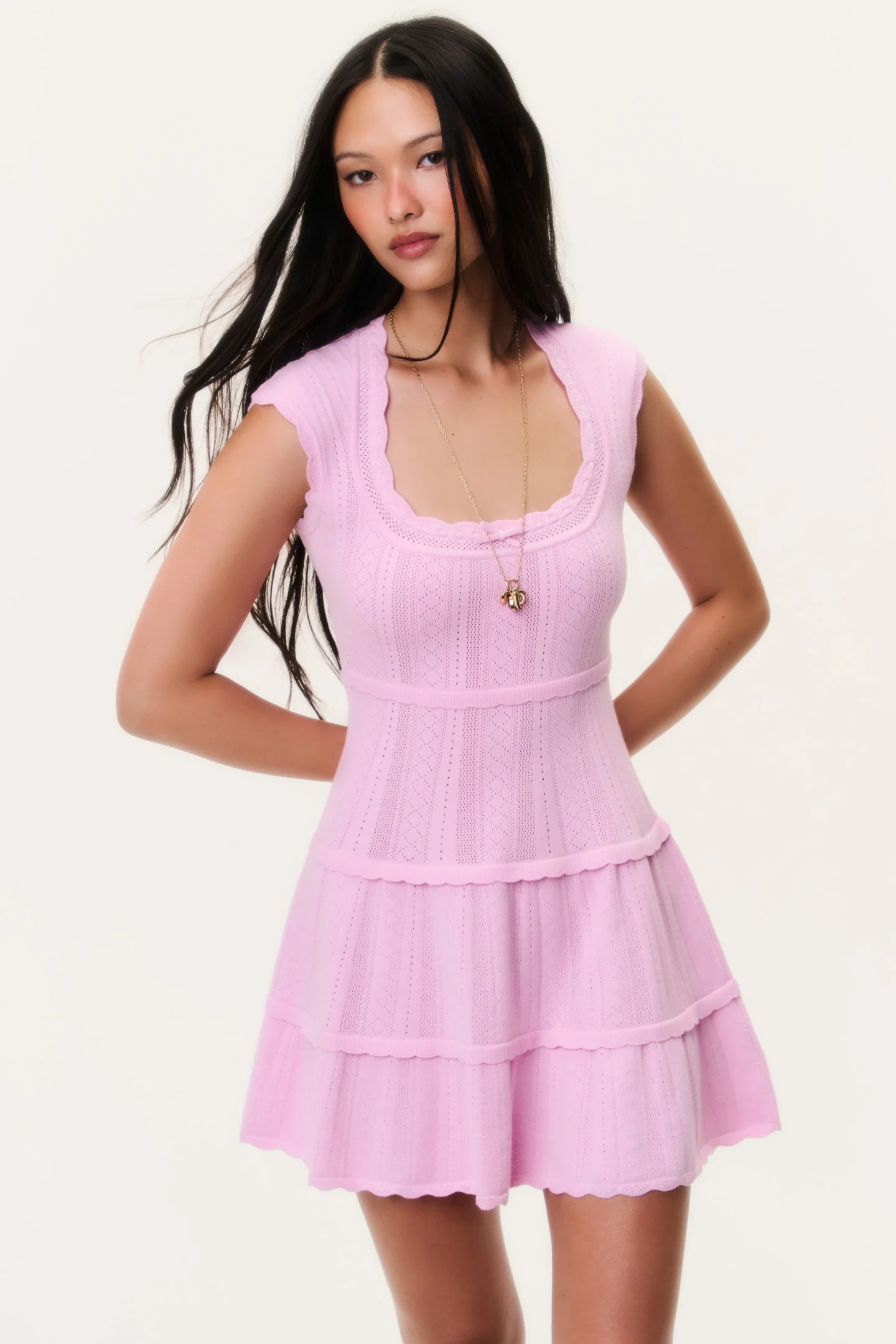 Vestido Mini Pointelle Laighton
