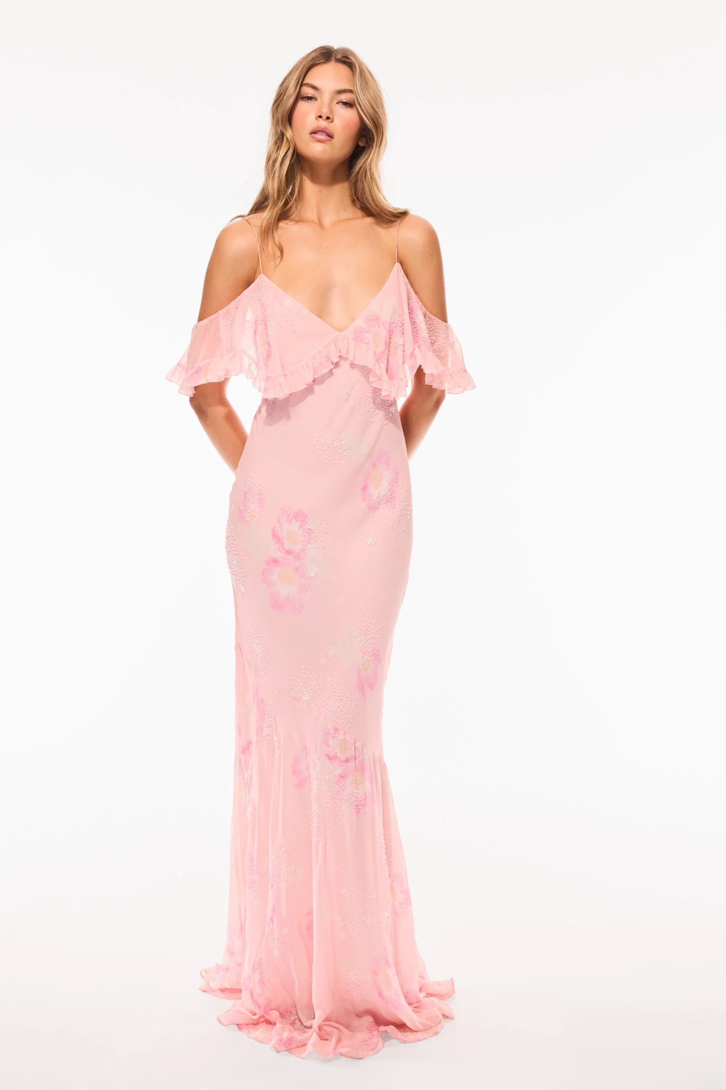 Vestido Off-The-Shoulder Floral Librae