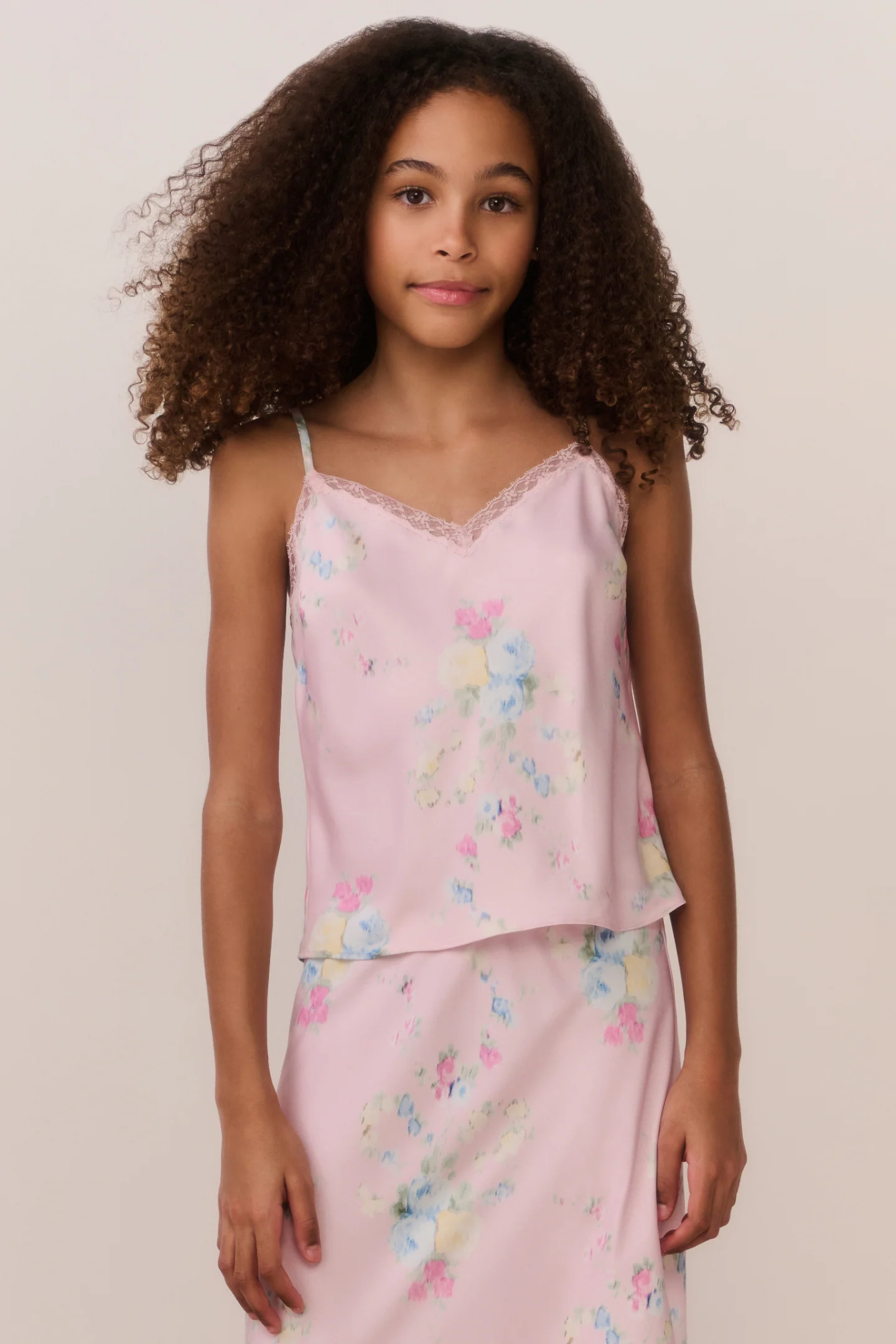 Top Floral Satin Tween Lirena