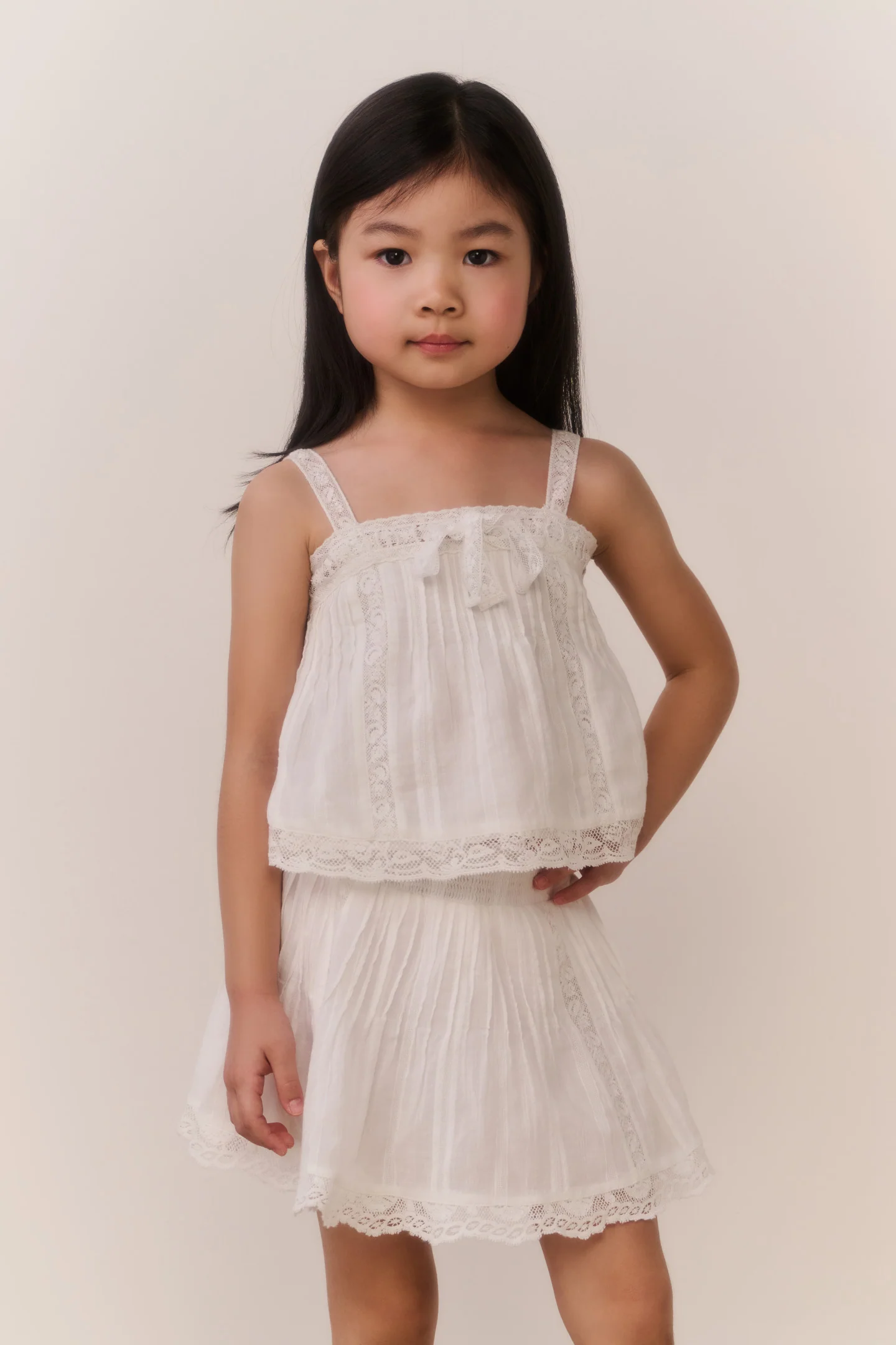 Blusa de Algodão Brynlynn para Meninas Pequenas