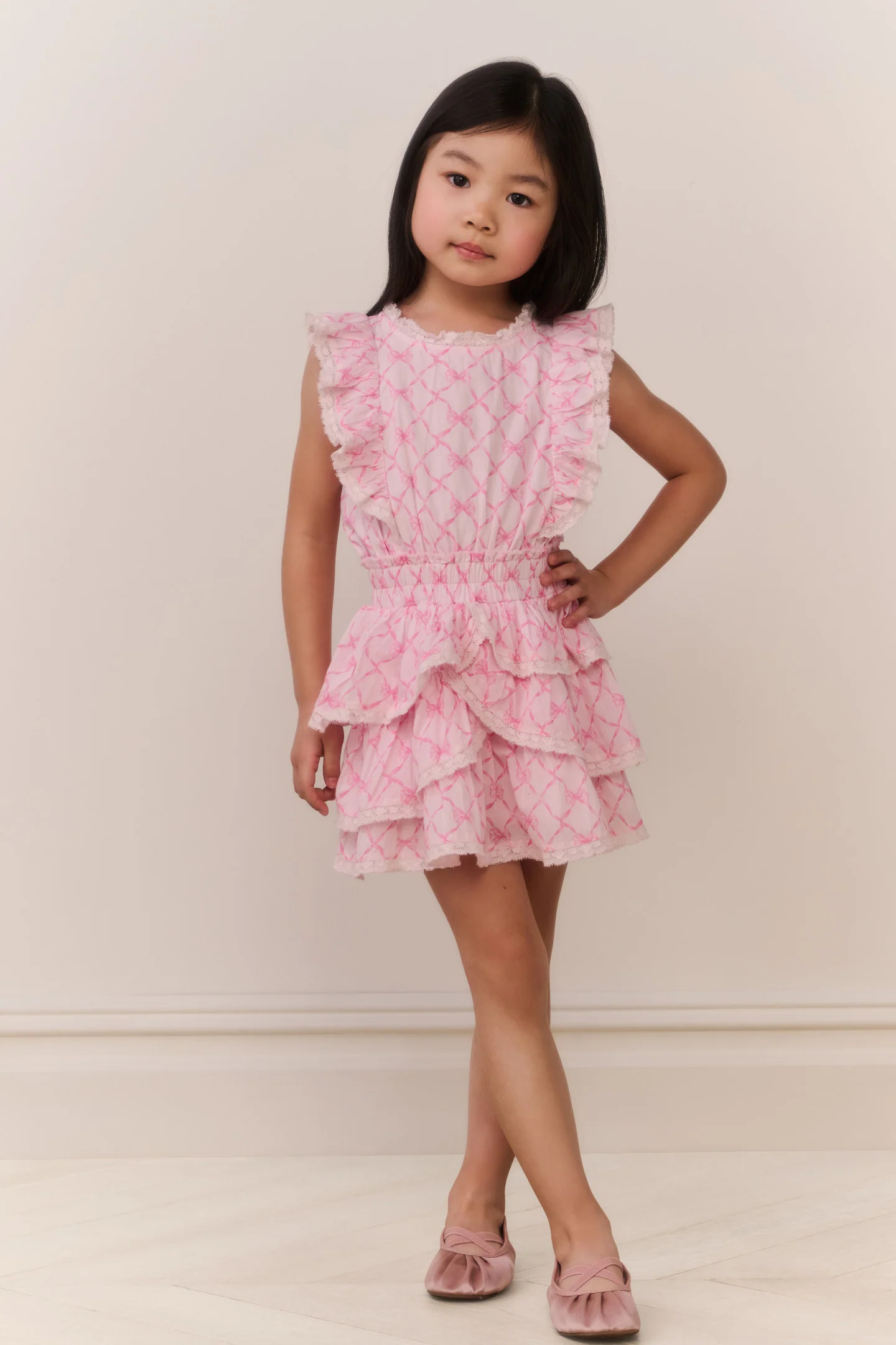 Vestido Decker Encantador para Meninas Pequenas