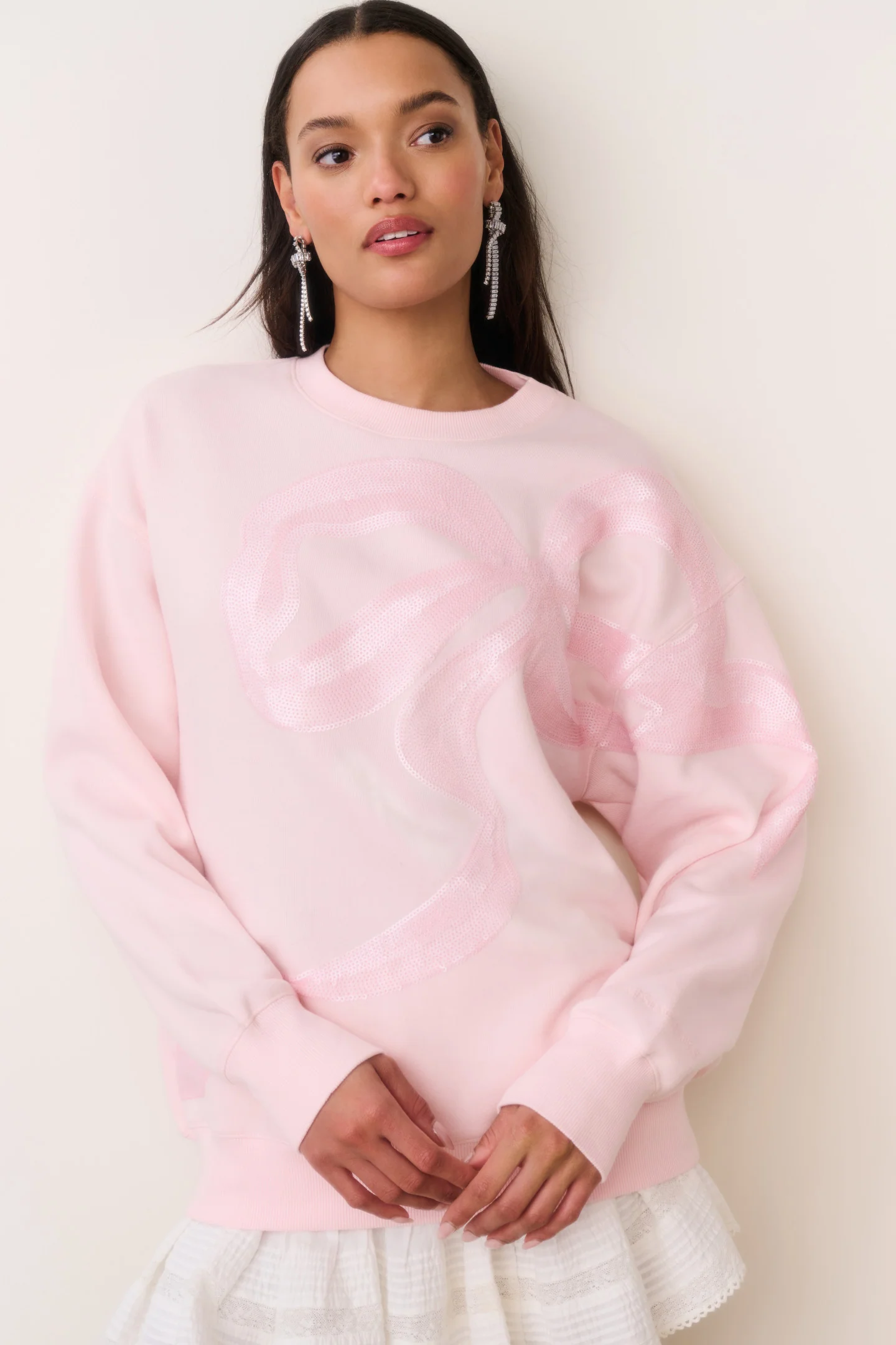 Pulo de Fleece com Laço de Strass Palo
