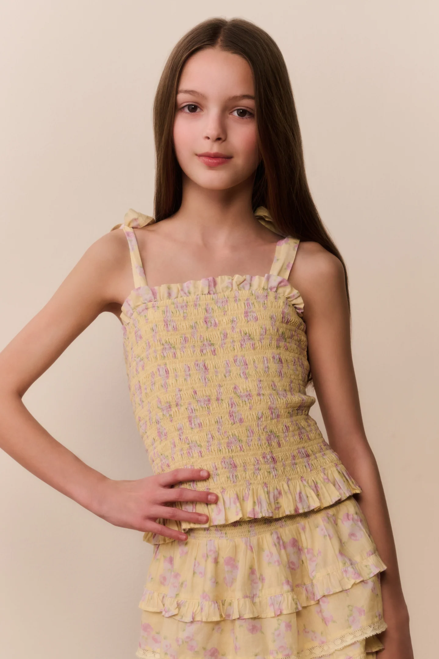 Top Floral Tween Merrinelle com Estampa
