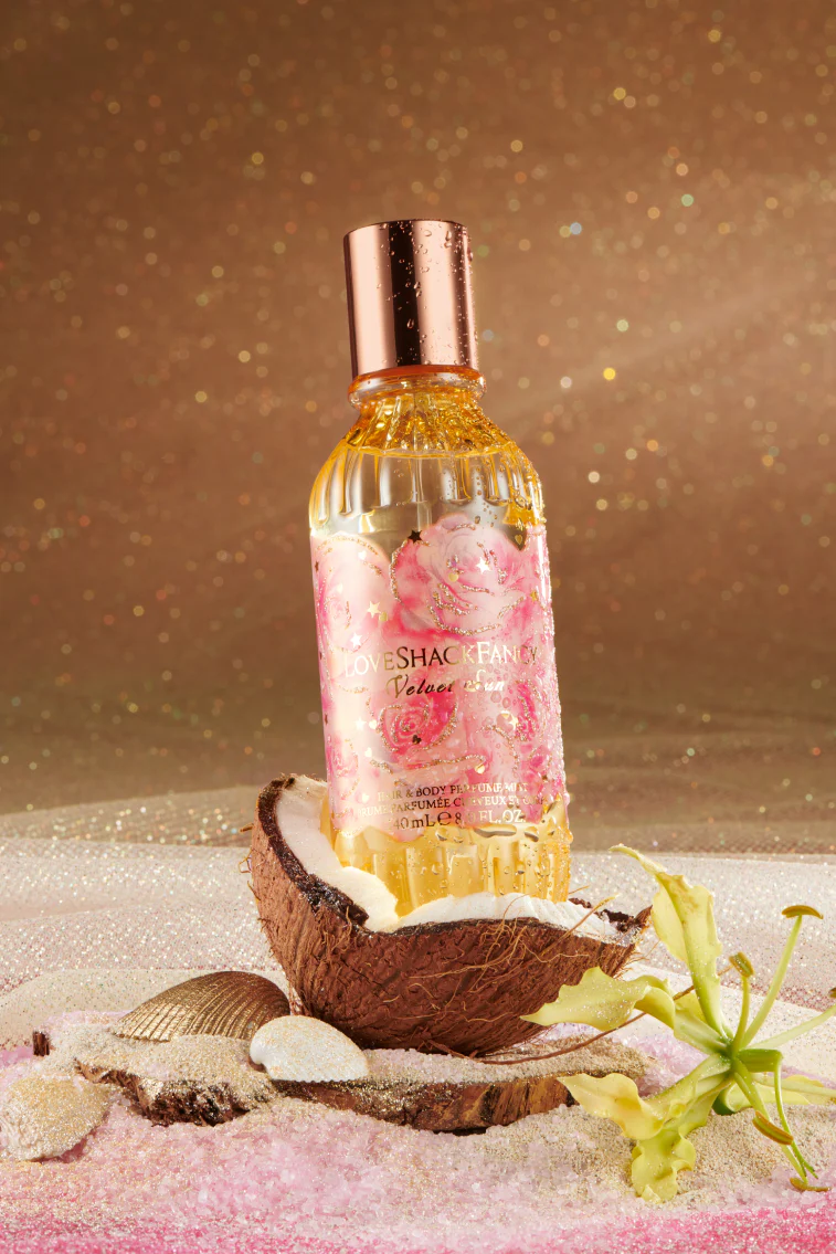 Perfume em Spray para Cabelo e Corpo Velvet Sun com Água de Coco