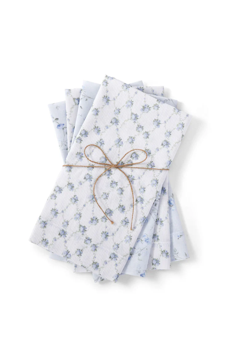 Conjunto de 4 Guardanapos Florais