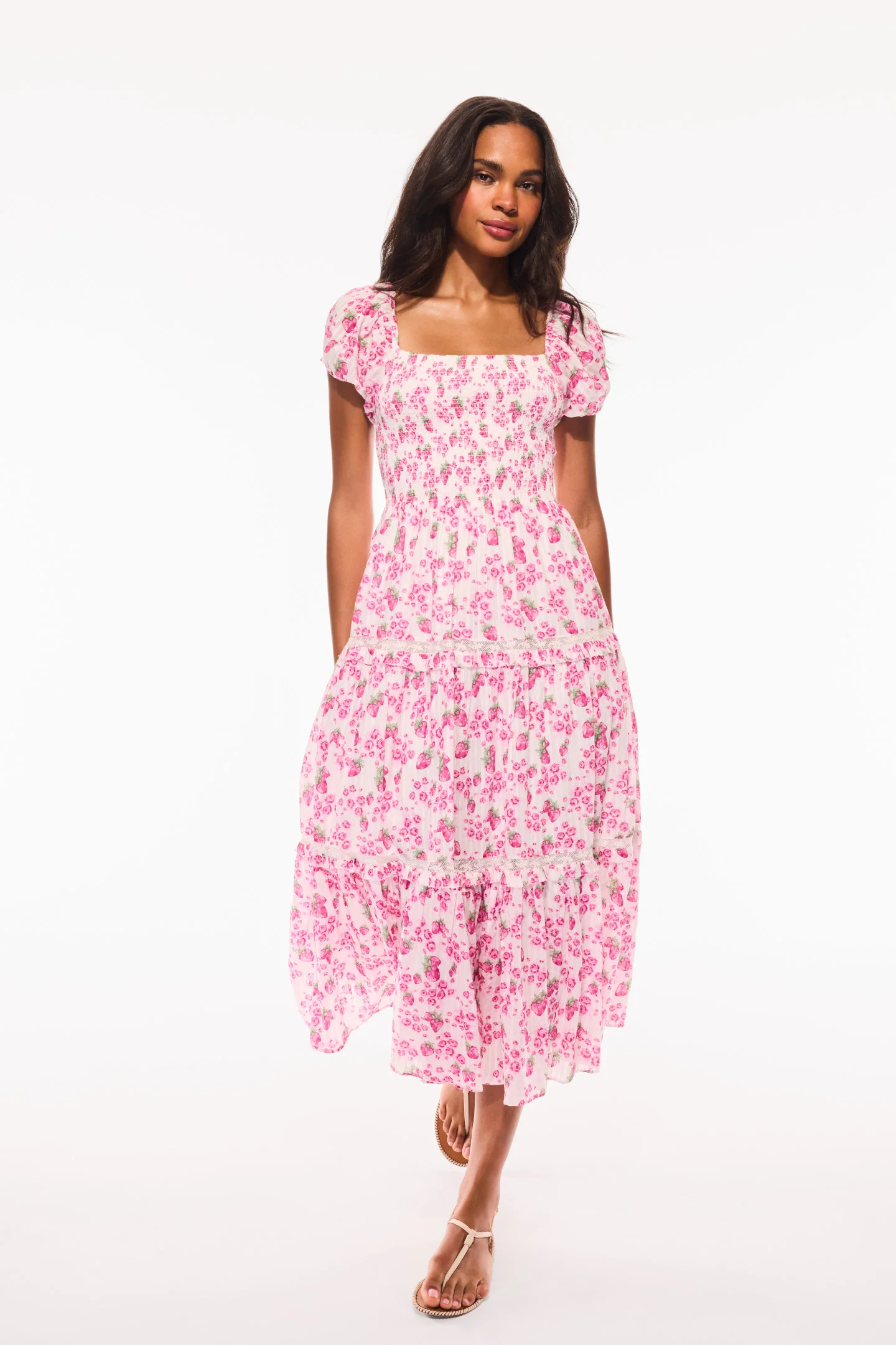 Vestido Midi Estampado Herança de Verão Masie