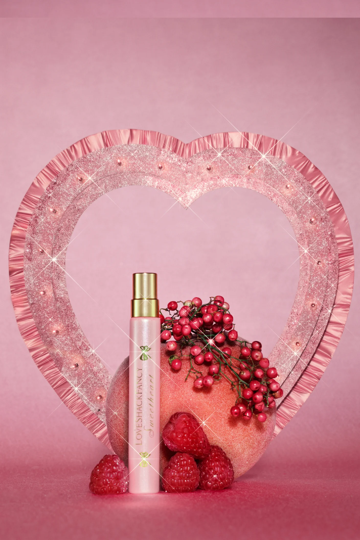 Eau de Parfum Sweetheart Spray de Viagem com Framboesa Rosa e Musgo de Pêssego