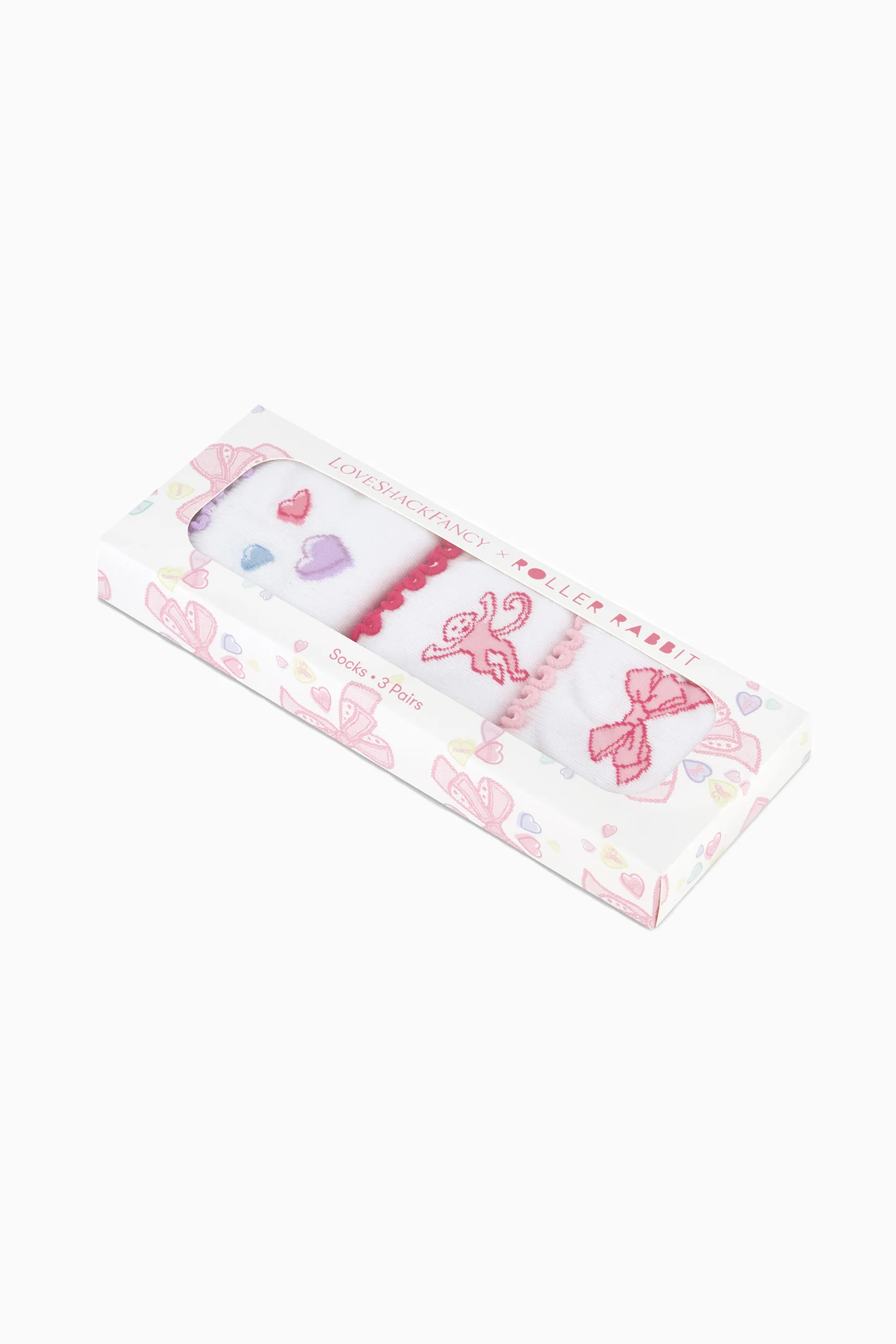 Conjunto de Meias com Riscas LoveShackFancy x Roller Rabbit