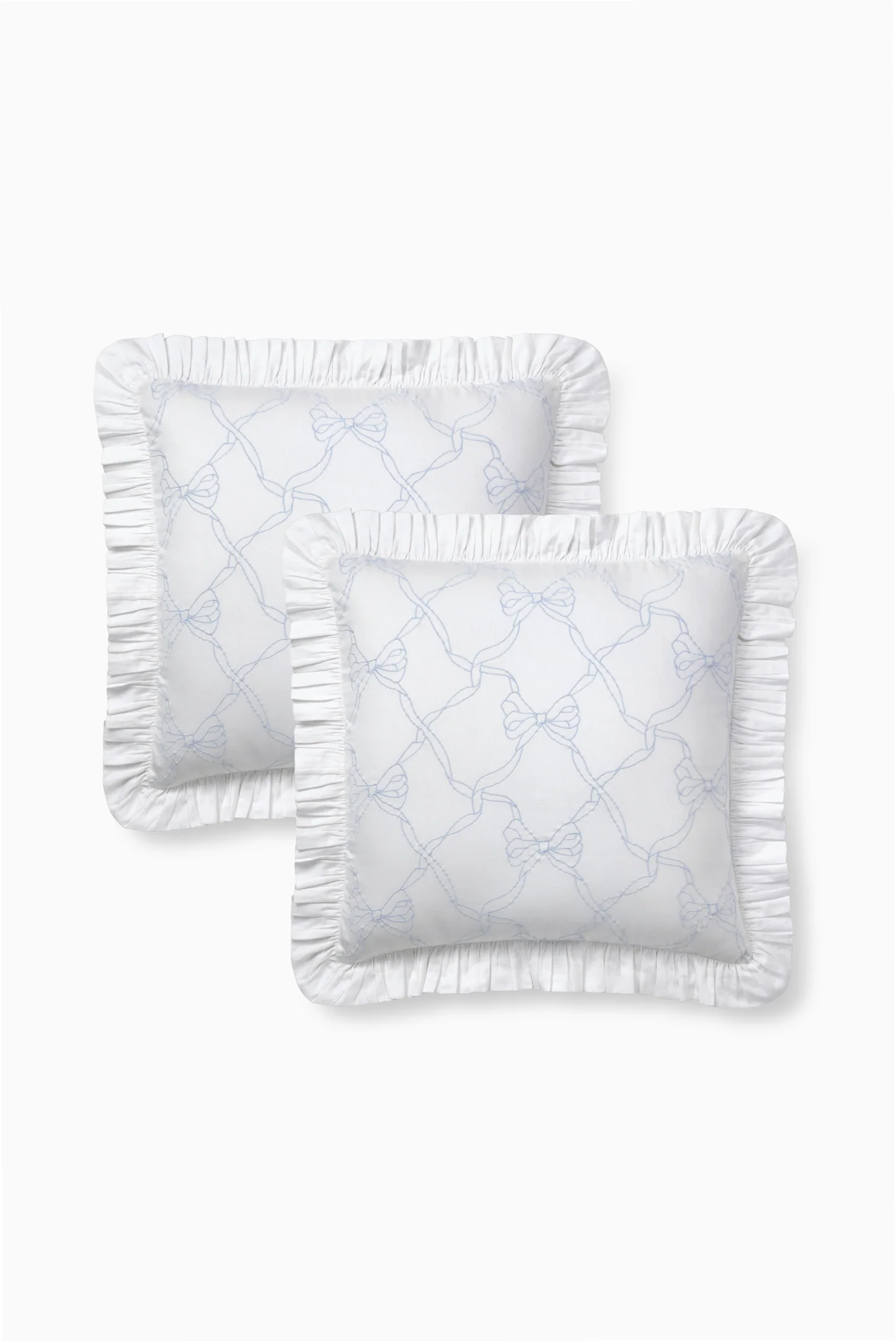 Conjunto de 2 Capas de Travesseiro com Renda em Forma de Arco para Jardim